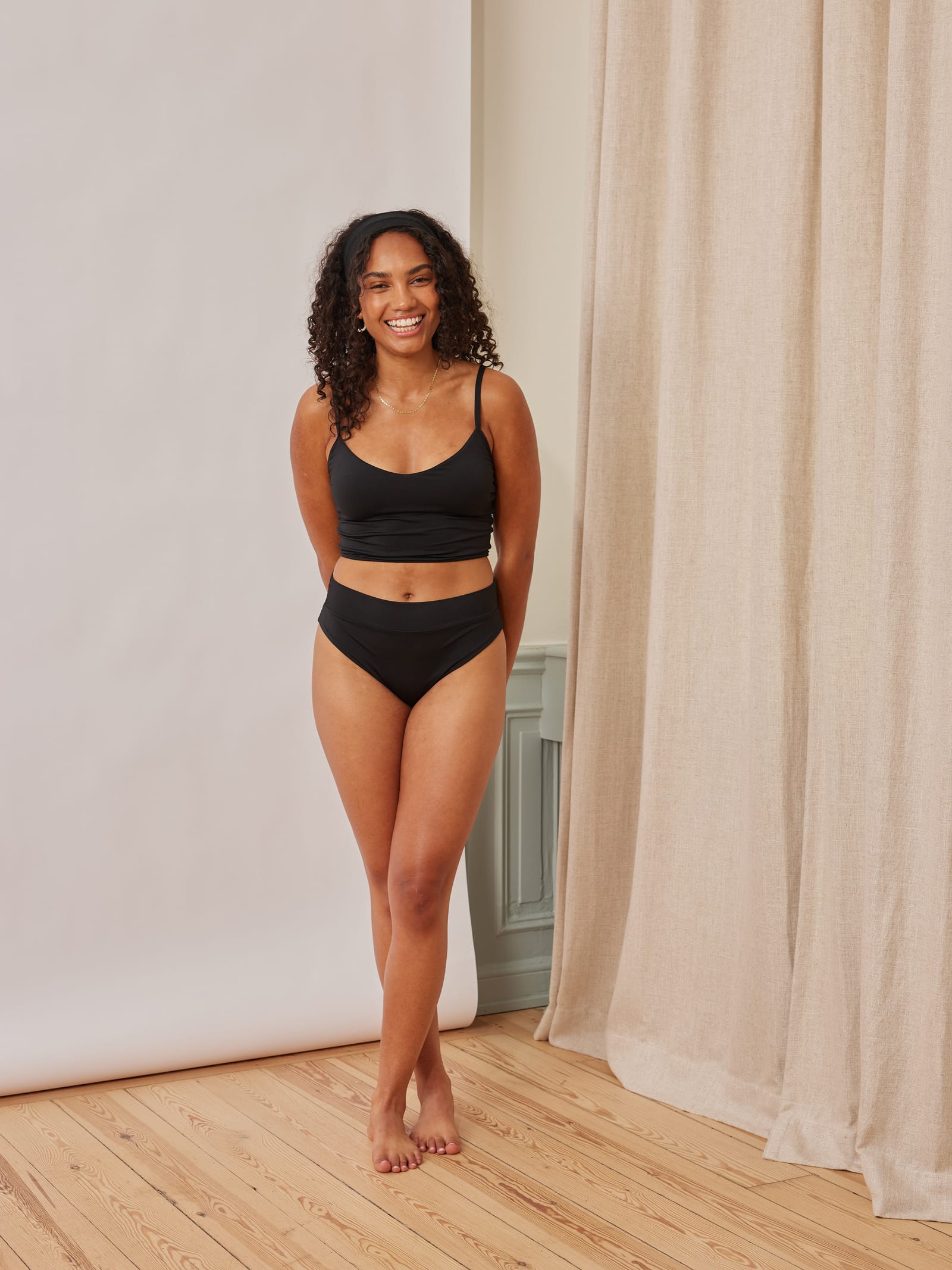 High Waist Bottom Black