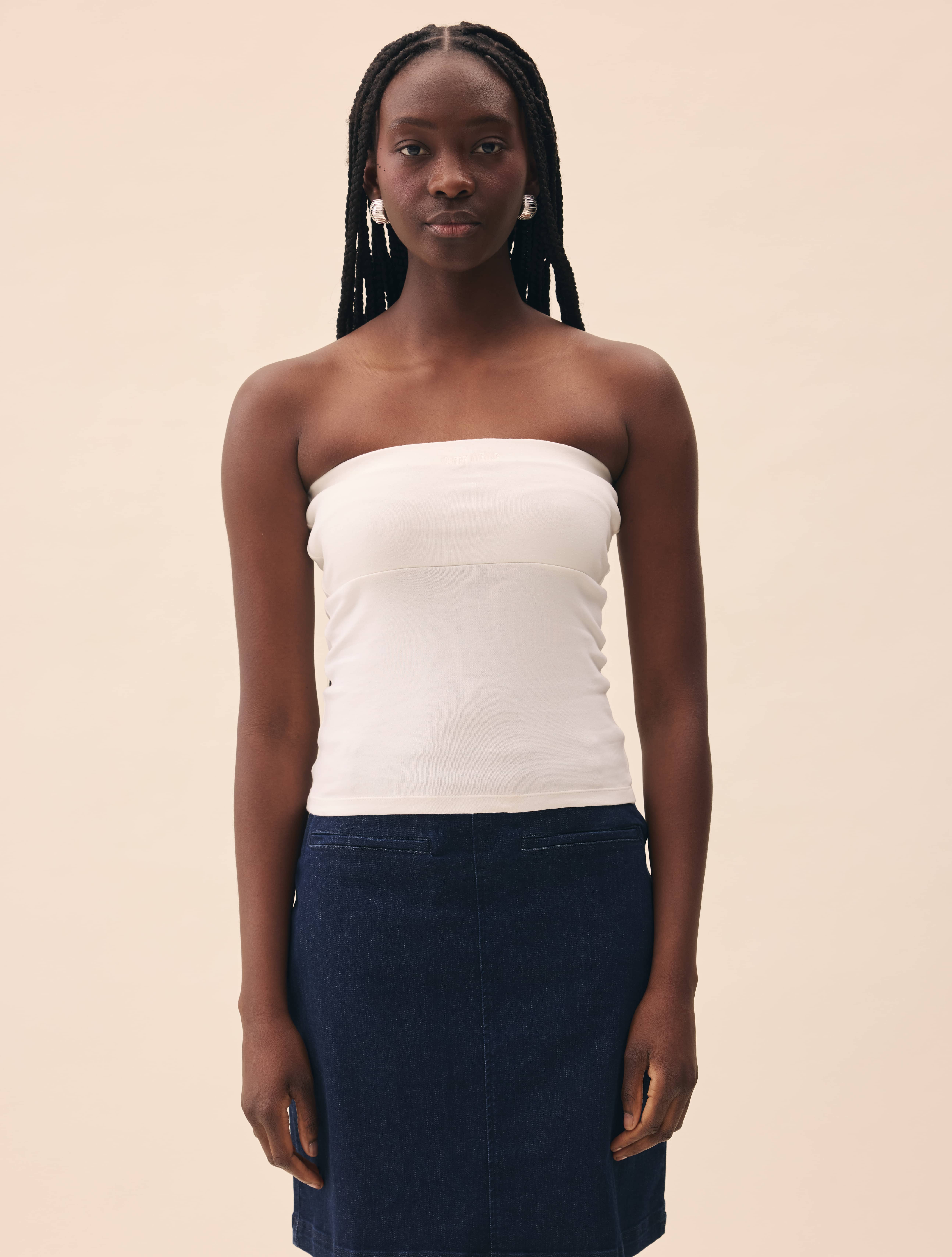 Daily Tube Top White - White | Djerf Avenue
