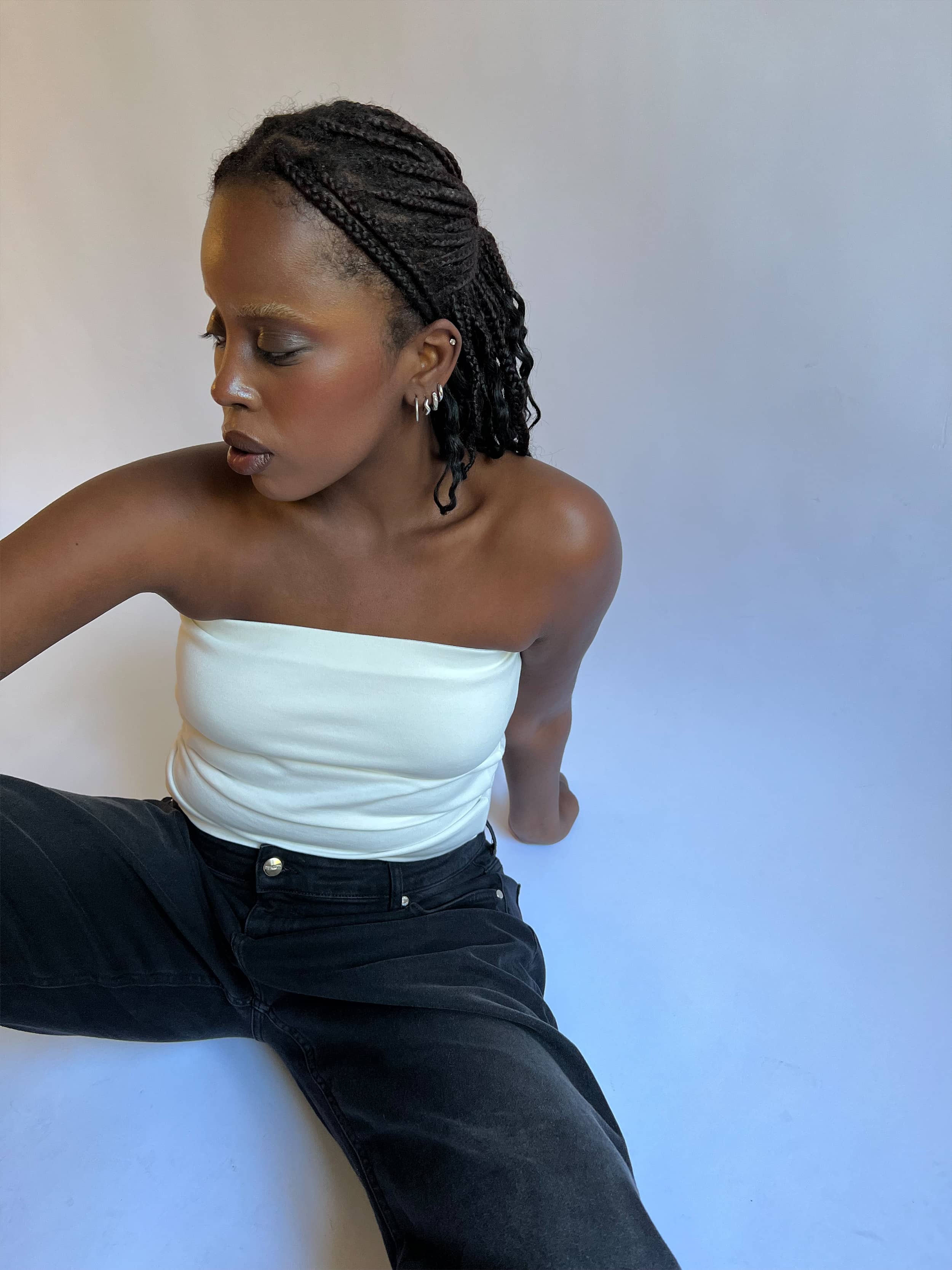 トップス Djerf Avenue Daily Tube Top Black S Daily Tube Top Black - Black | Djerf Avenue