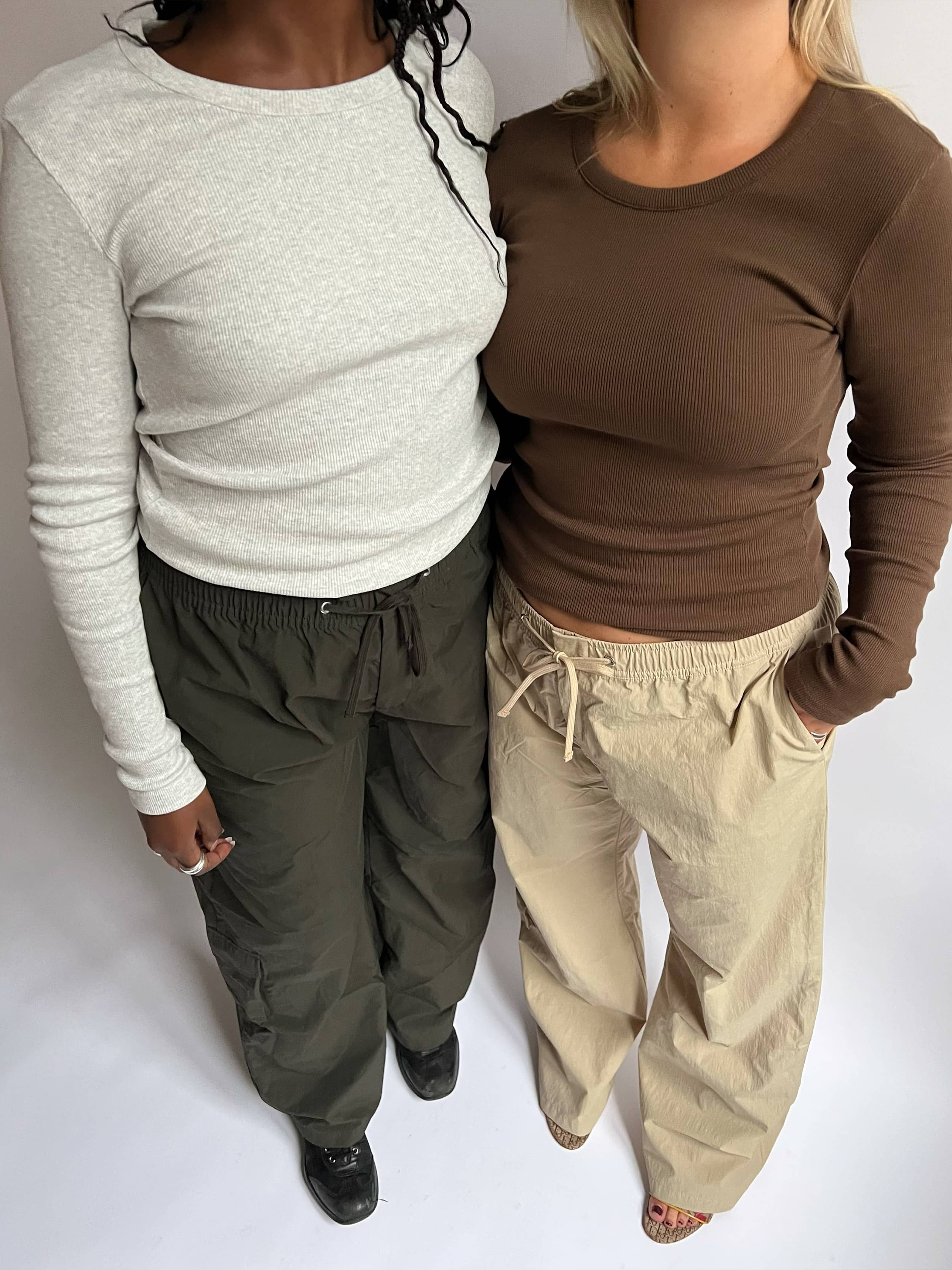 Daily Long Sleeve Top Ribbed Grey Melange - Grey melange | Djerf