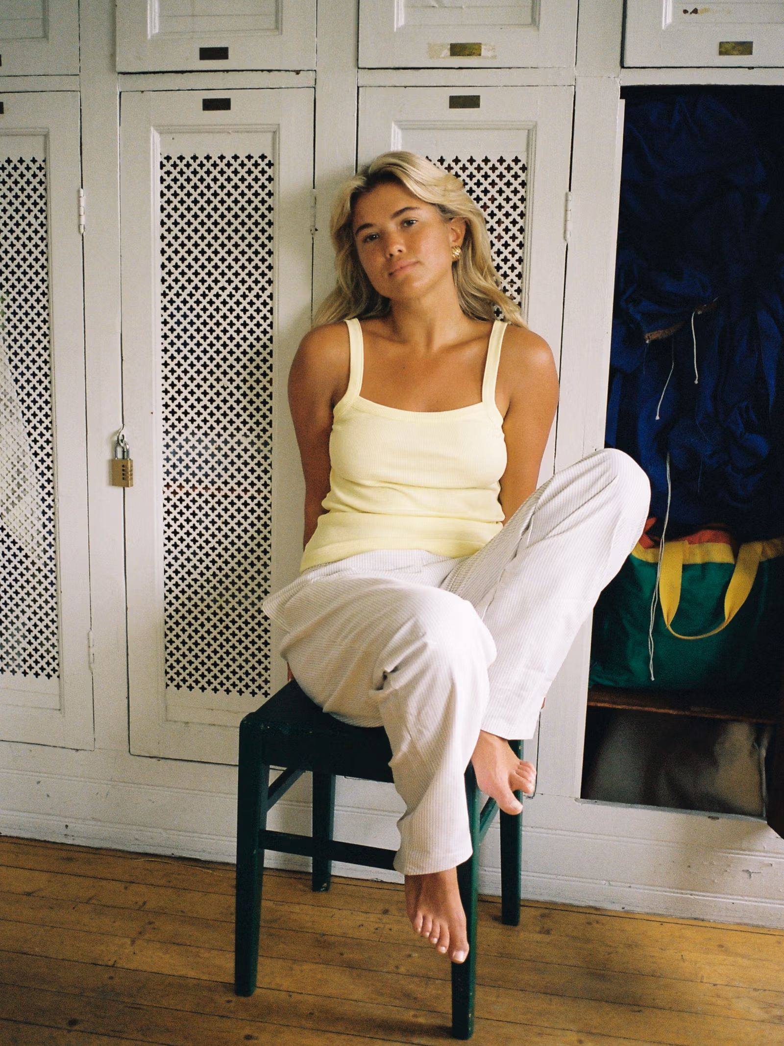 Daily Tank Top Ribbed Baby Yellow