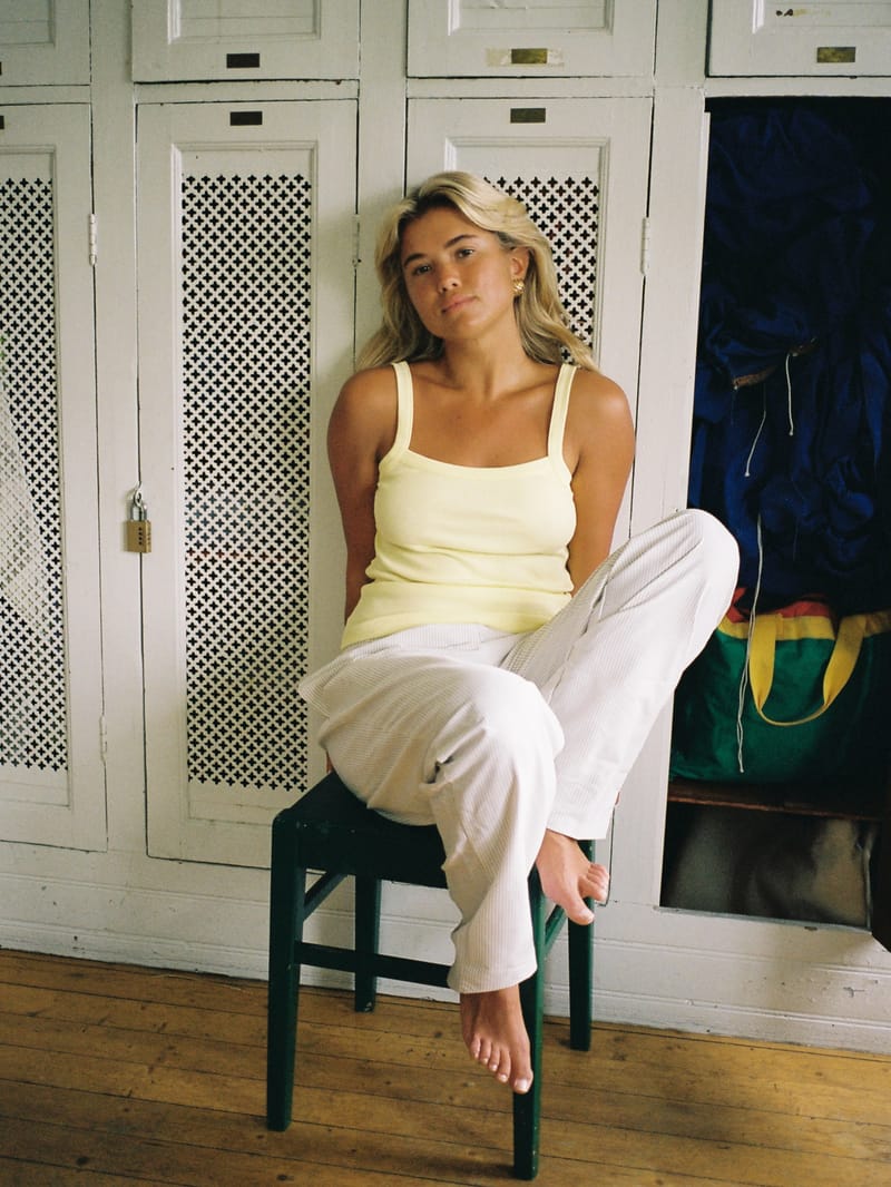 Daily Tank Top Ribbed Baby Yellow