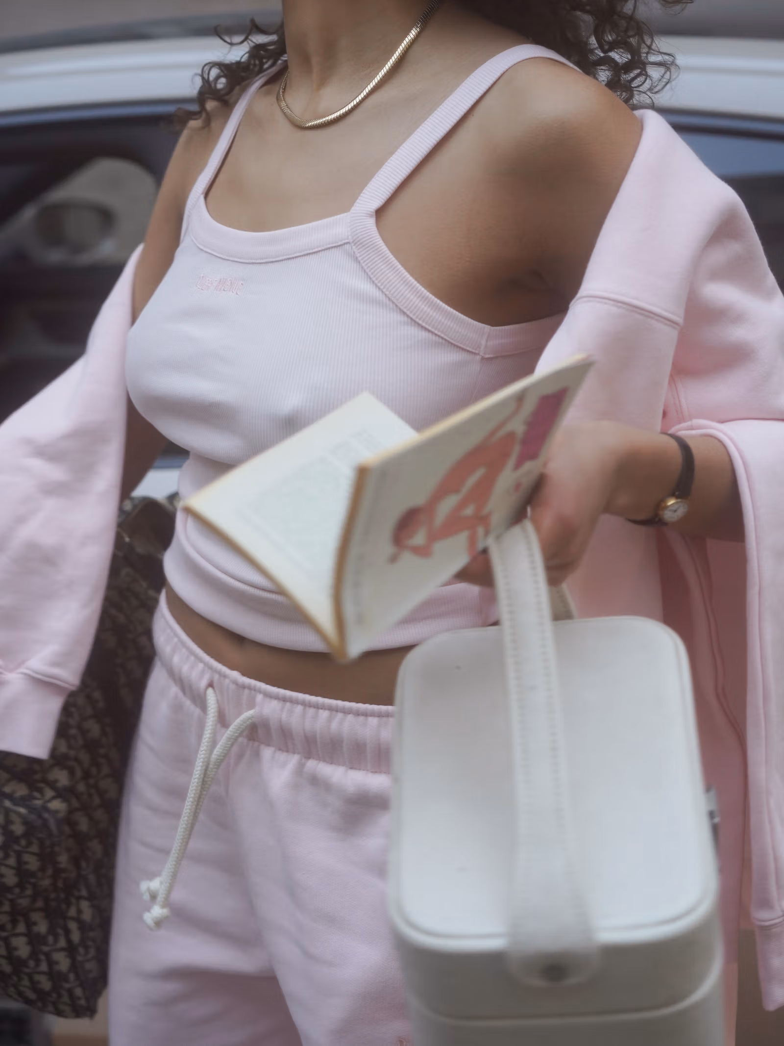 Daily Tank Top Ribbed Baby Pink