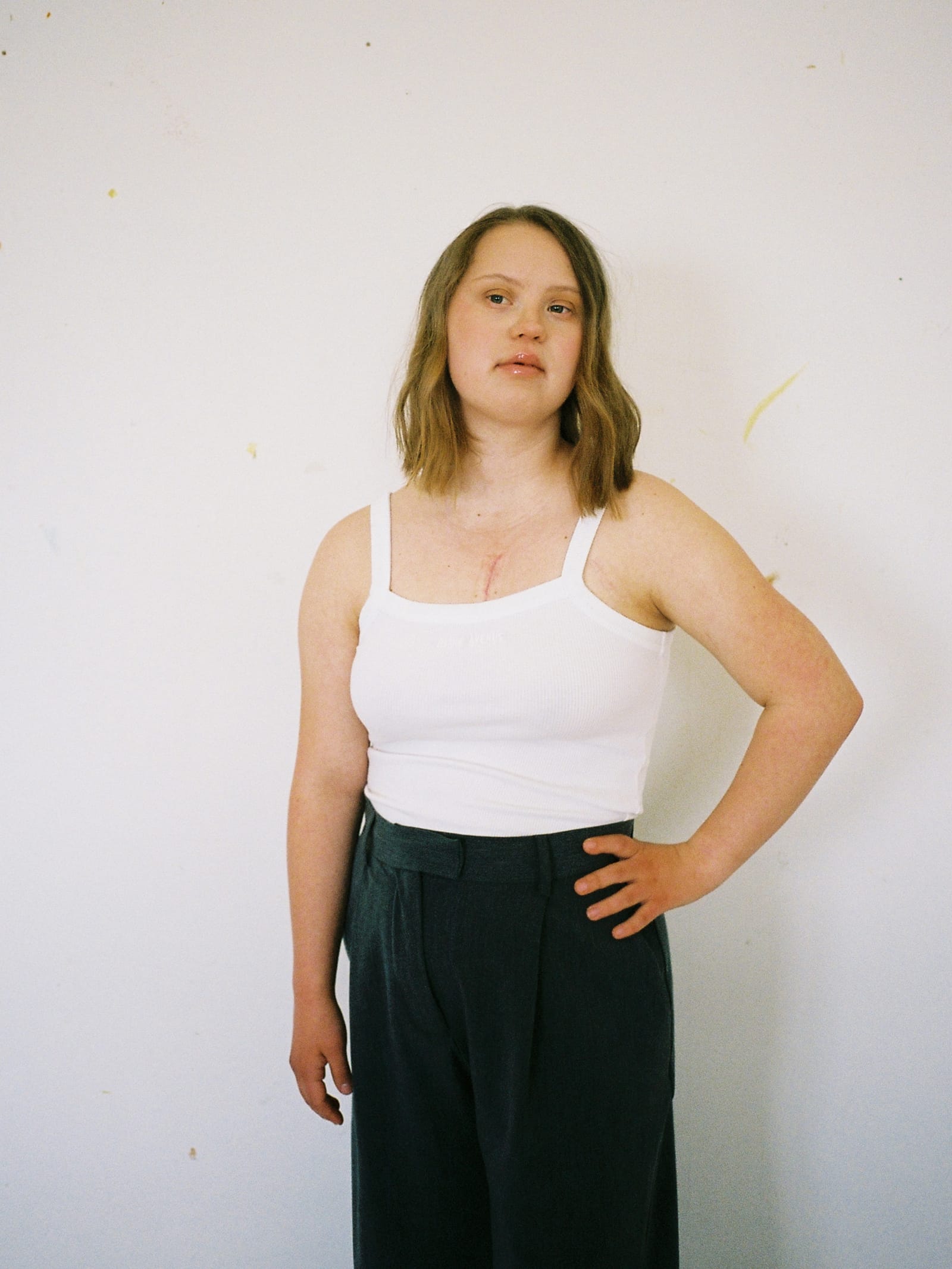 Daily Tank Top Ribbed White