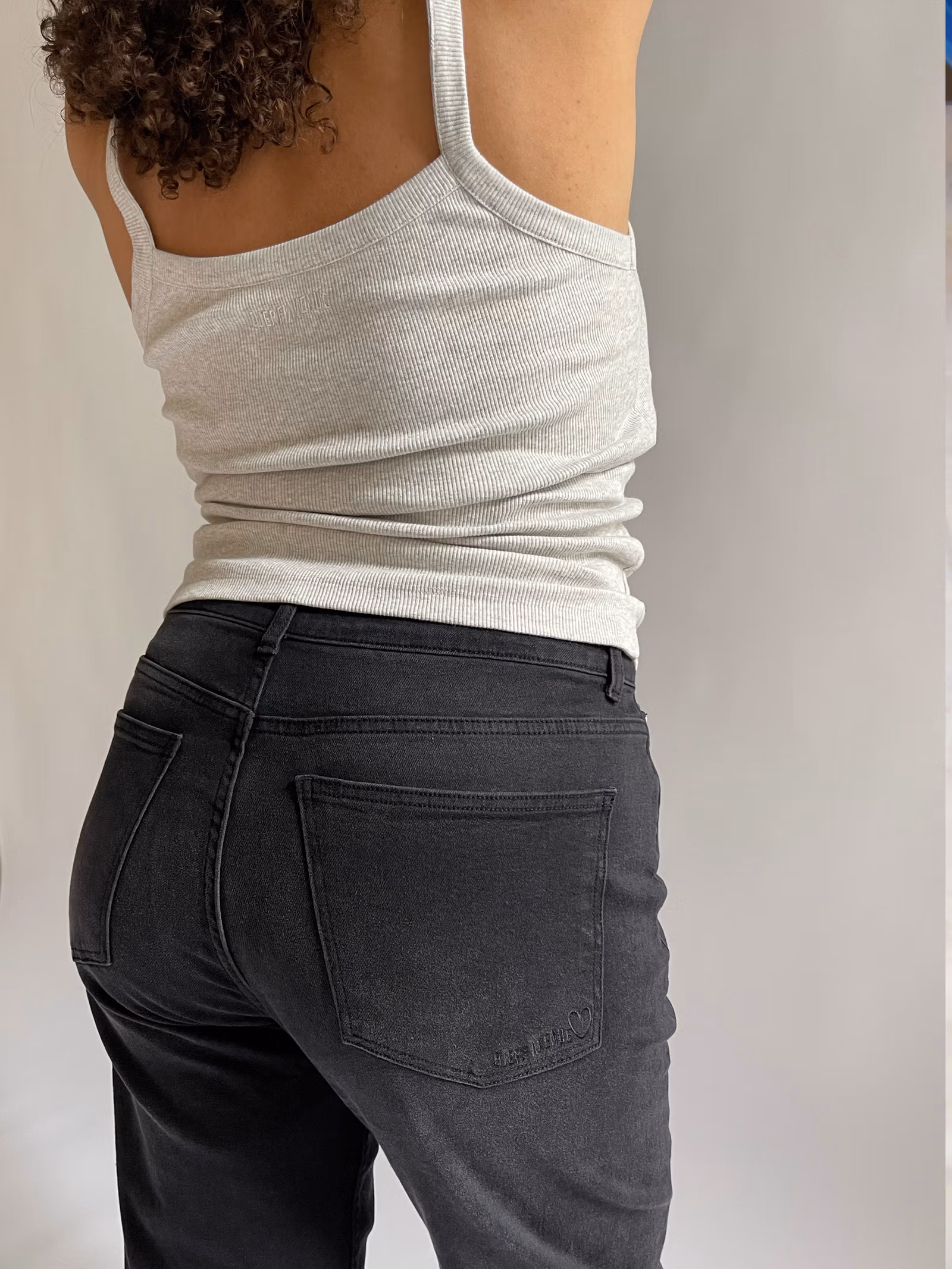 Daily Tank Top Ribbed Grey Melange