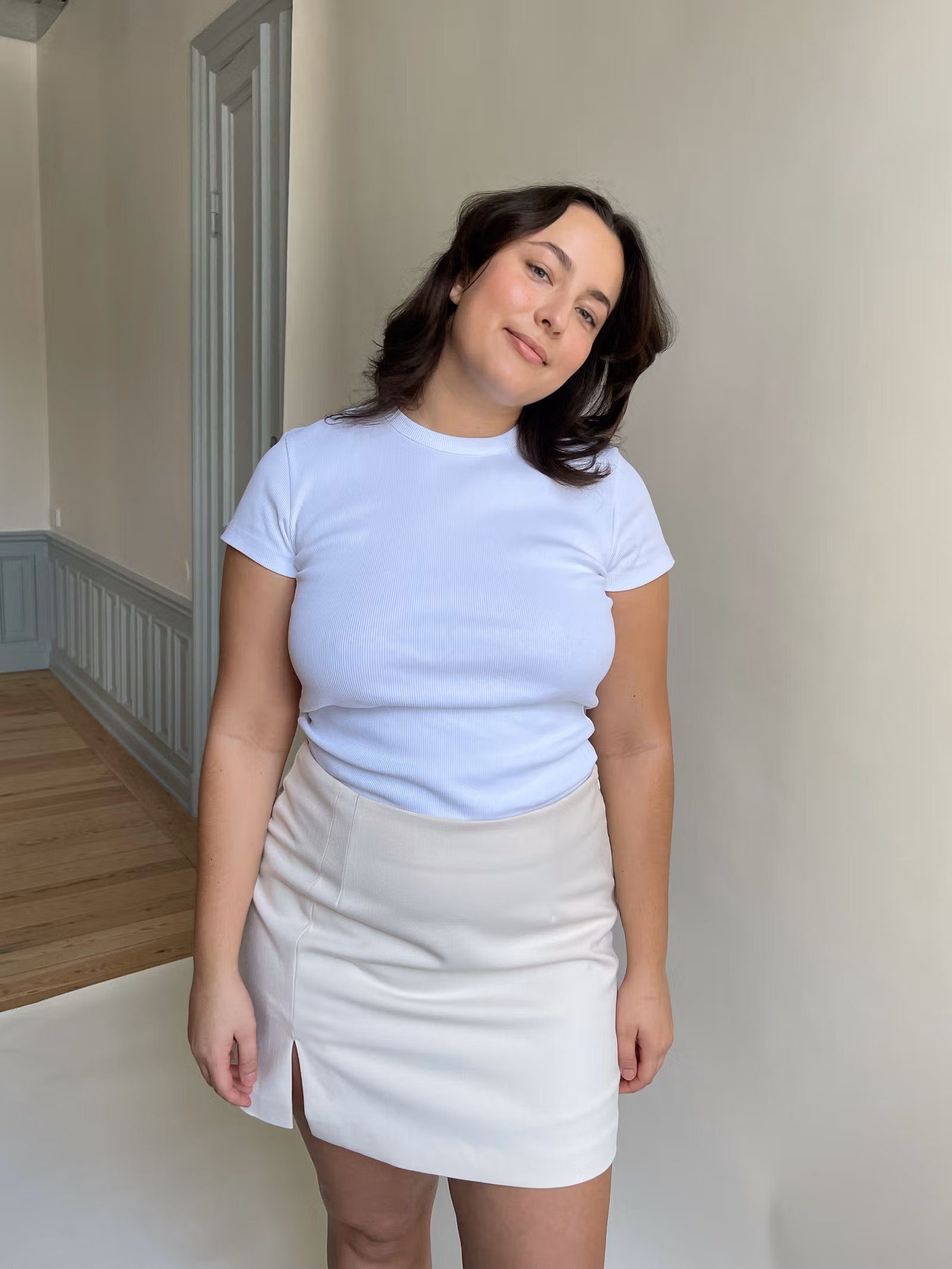 Daily T-Shirt Ribbed White