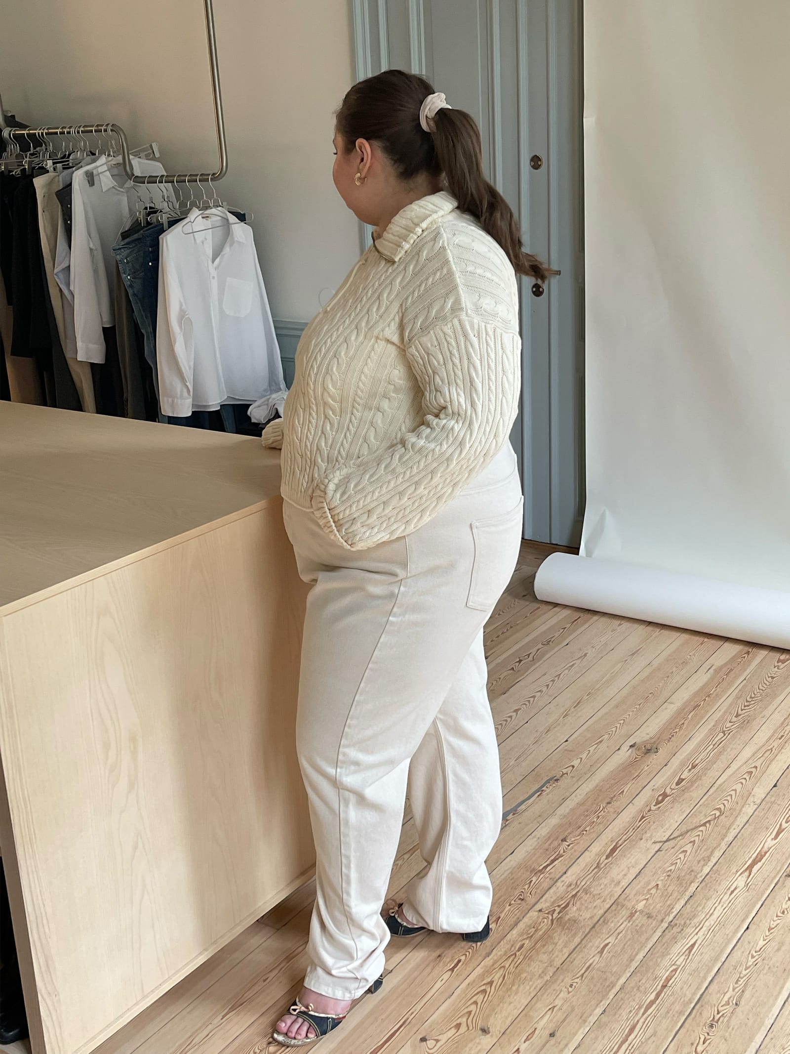 Relaxed Jeans Cream