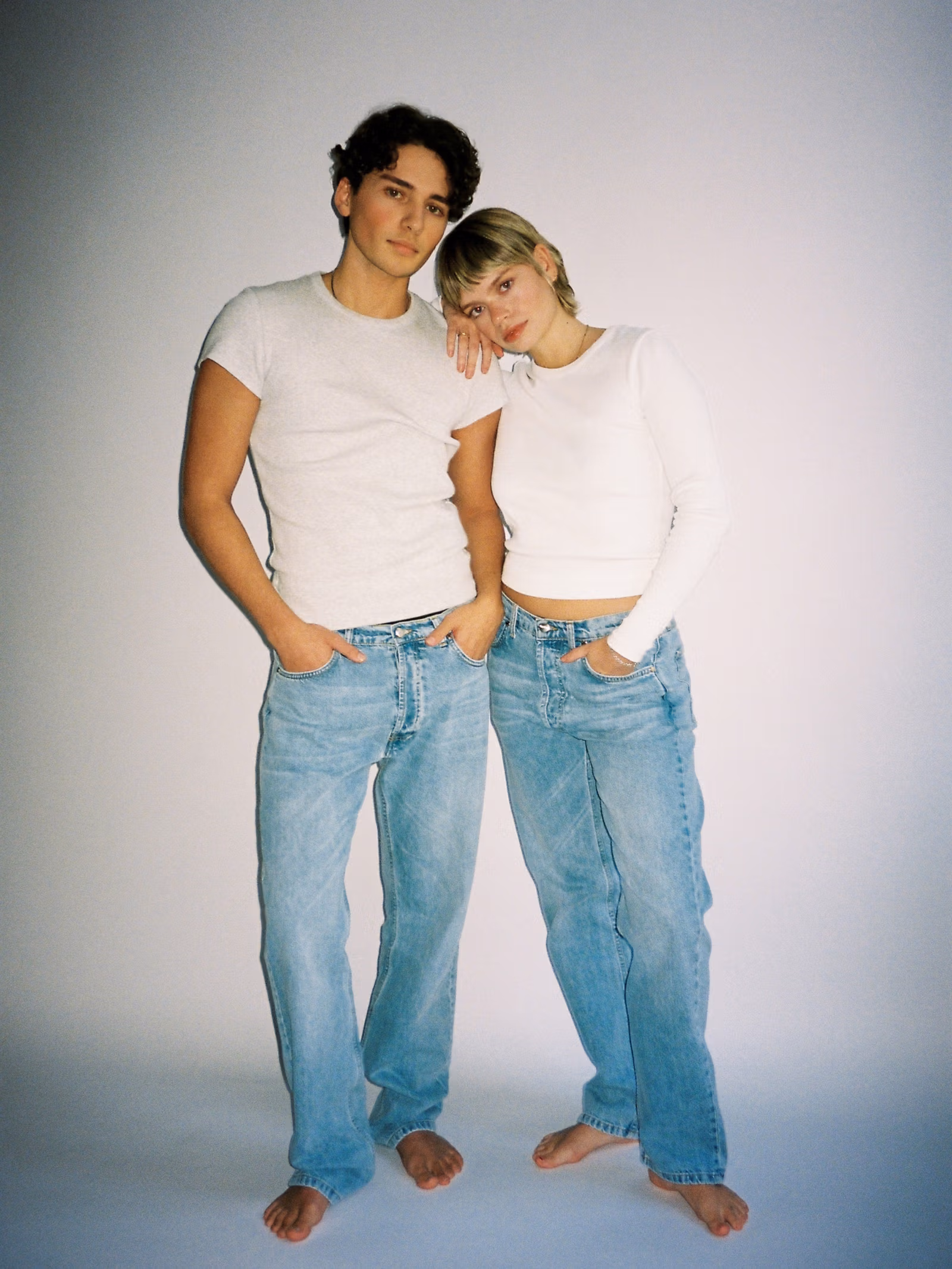 Relaxed Jeans Washed Blue