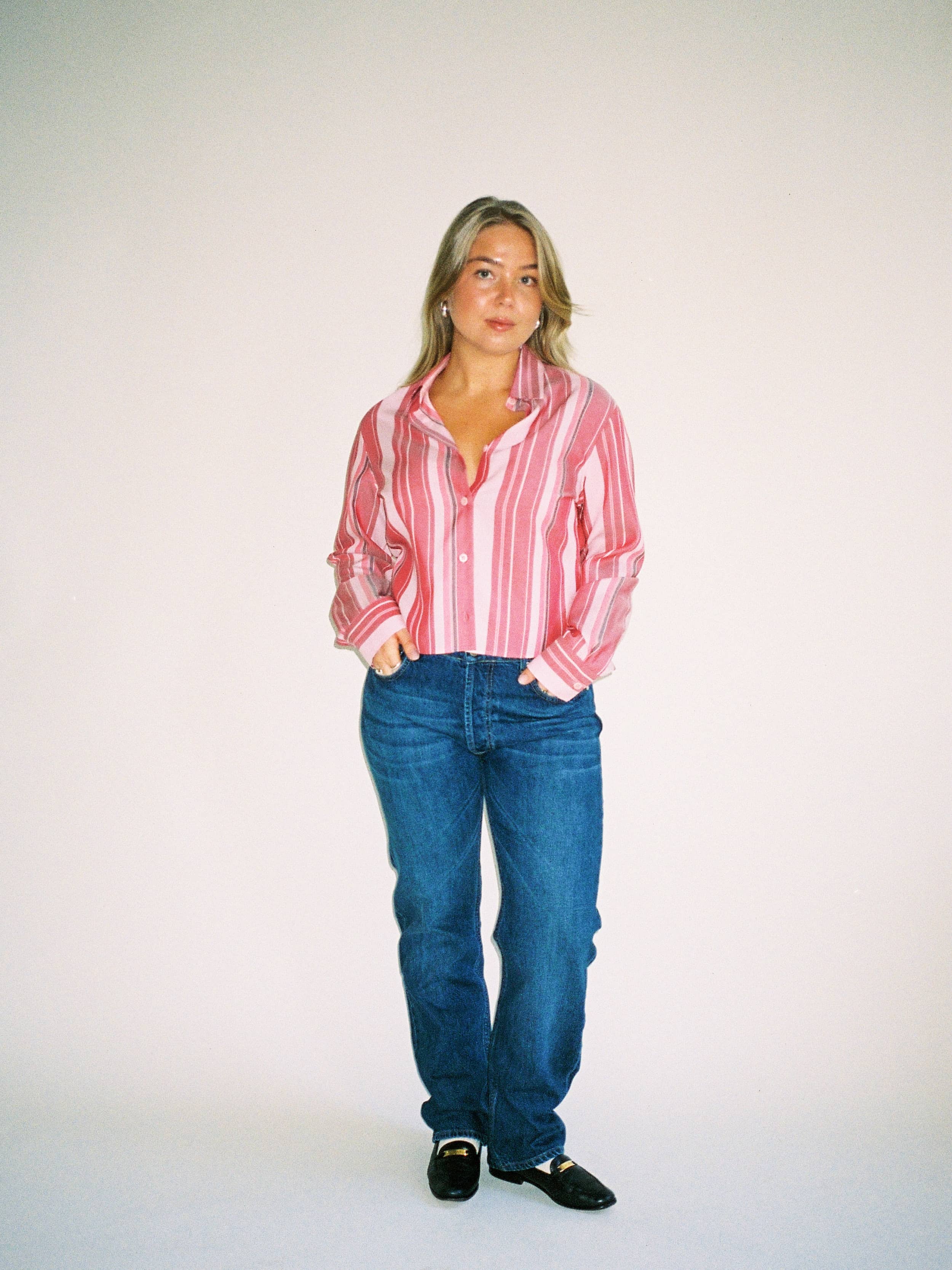 Relaxed Jeans Dark Blue - Dark blue | Djerf Avenue