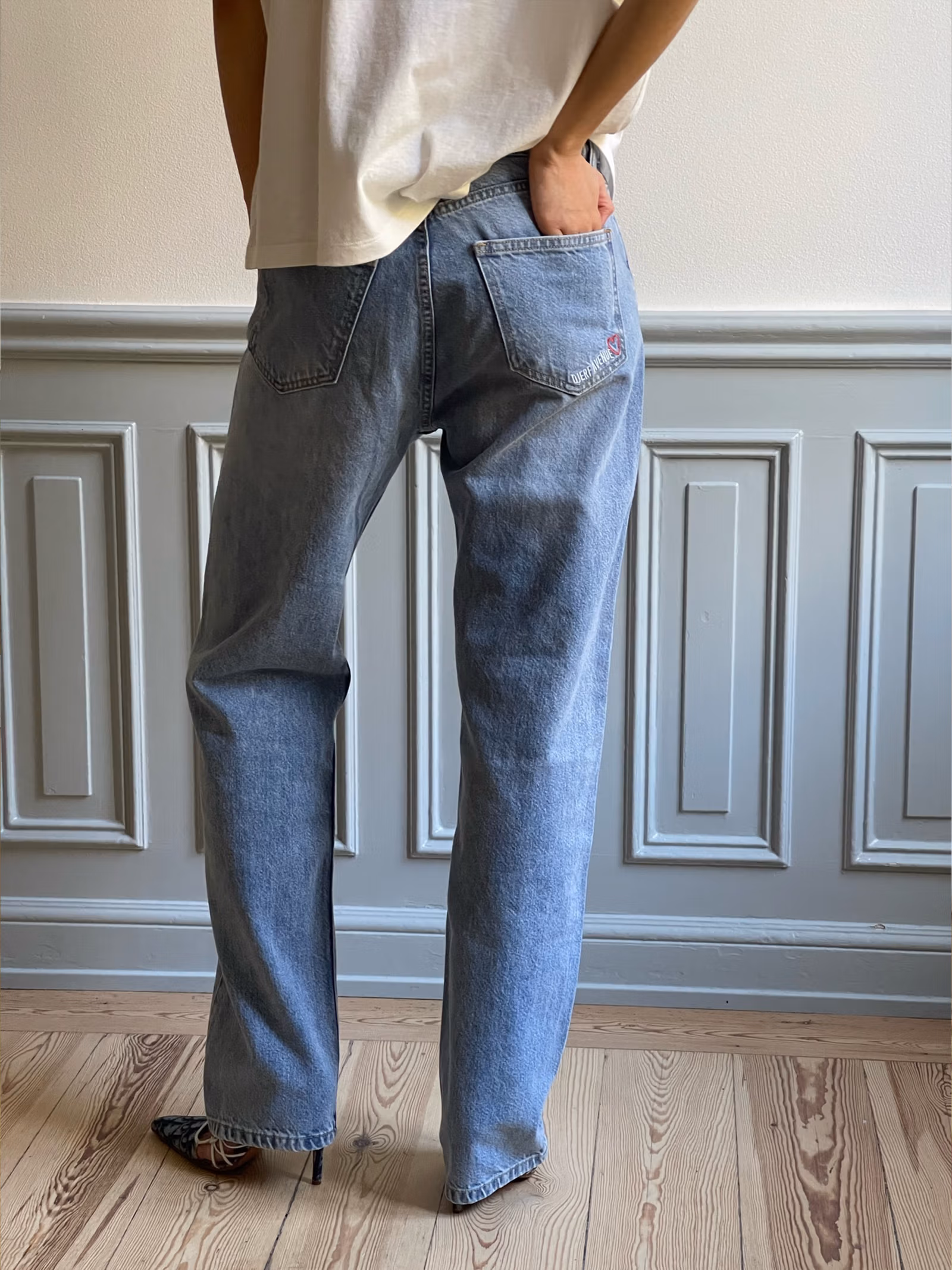 Relaxed Jeans Washed Blue