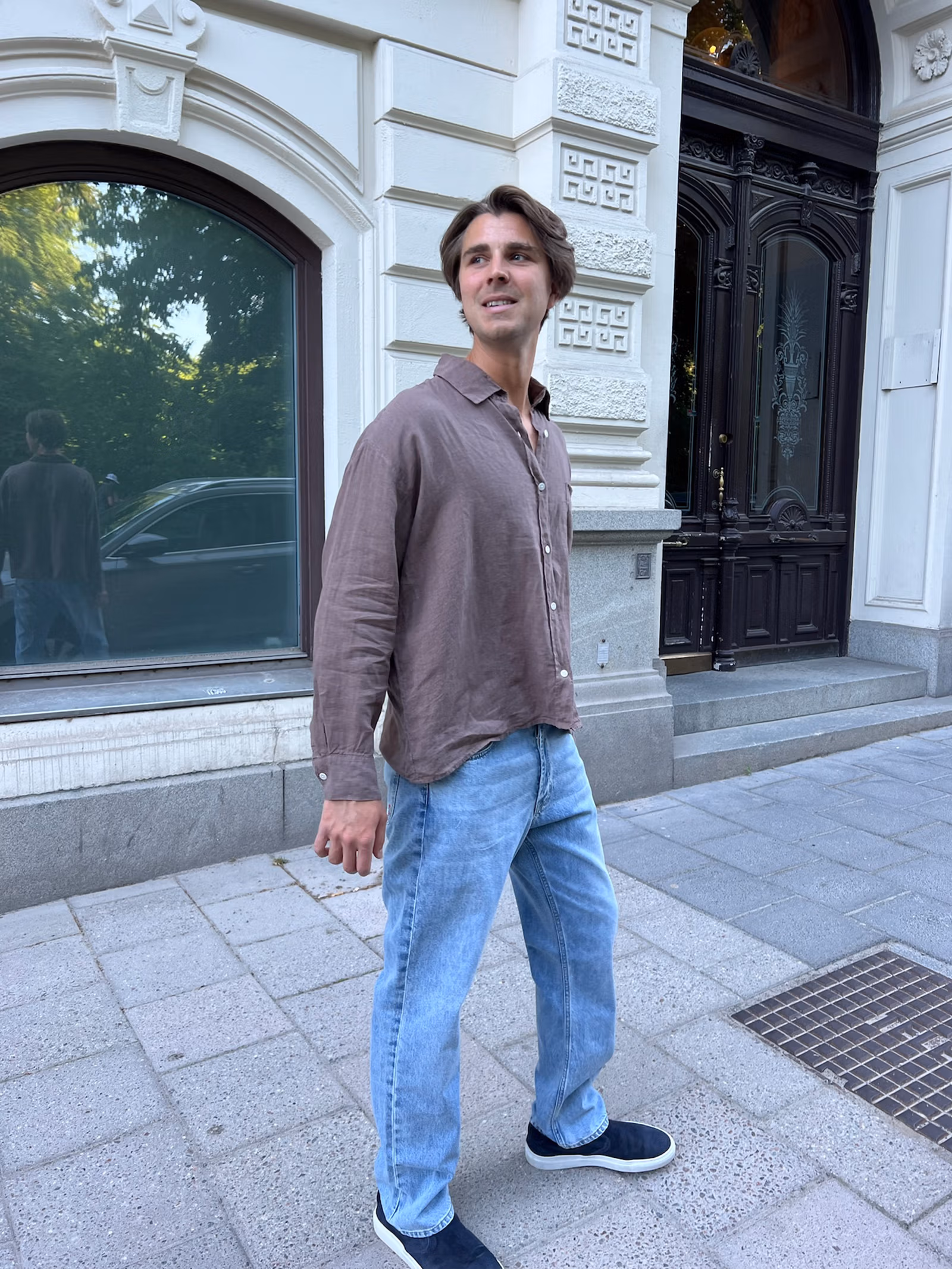 Relaxed Jeans Washed Blue