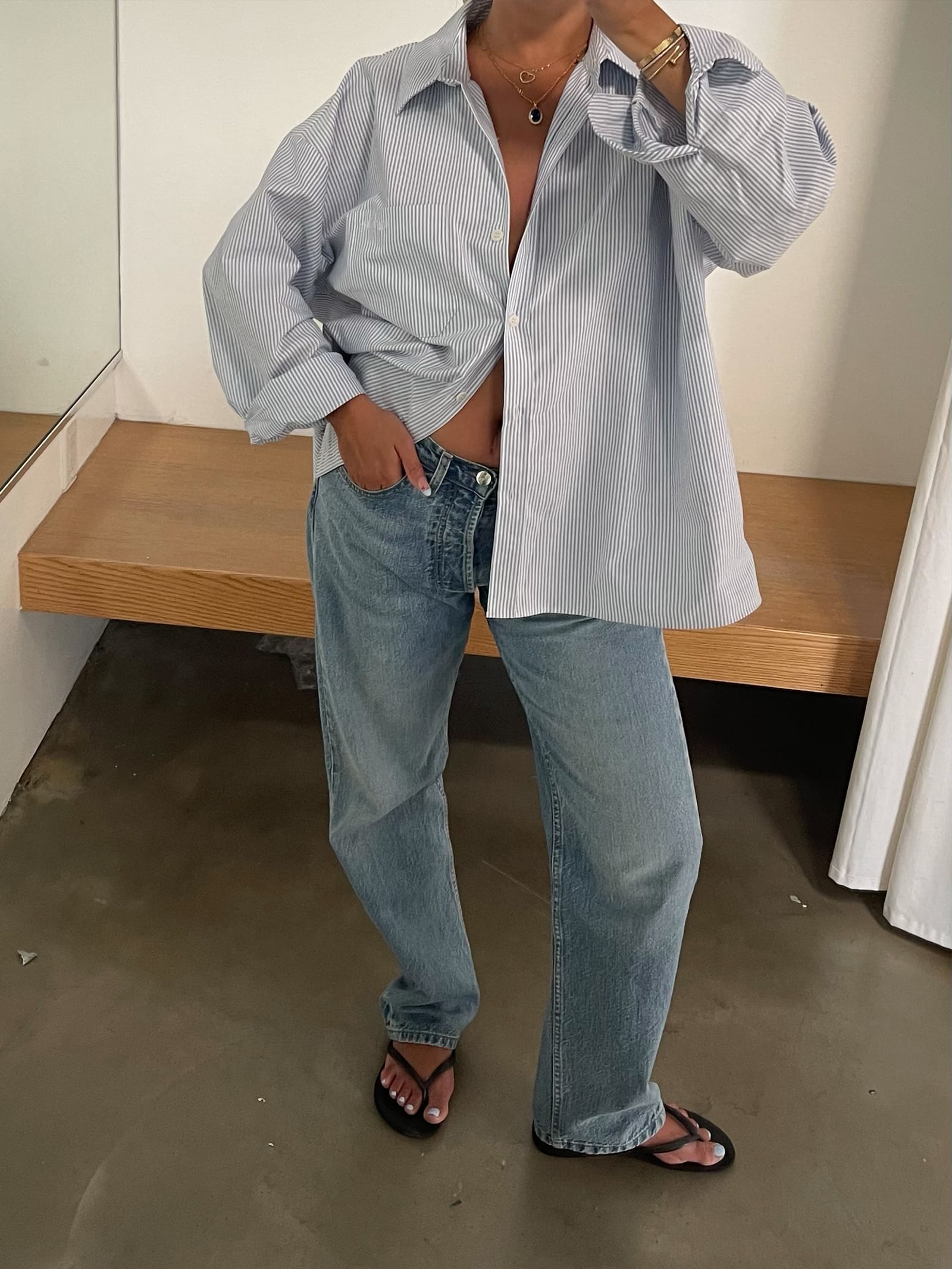 Relaxed Jeans Washed Blue