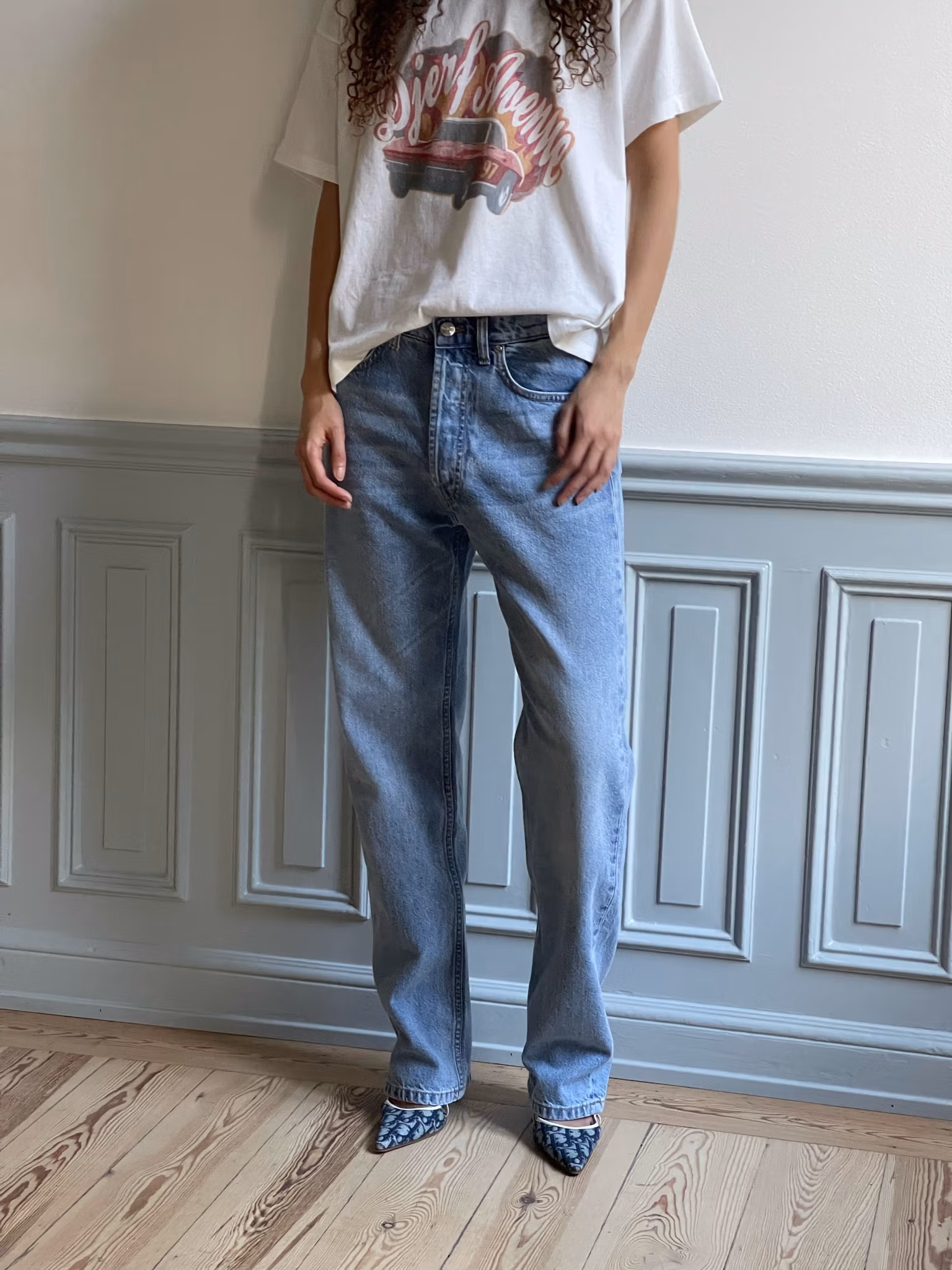 Relaxed Jeans Washed Blue
