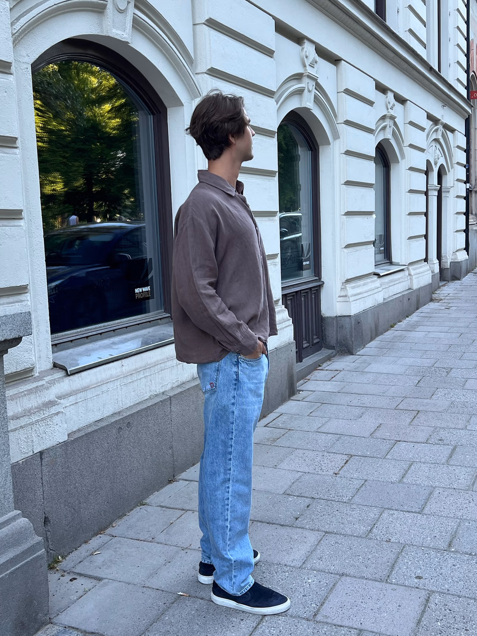 Relaxed Jeans Washed Blue