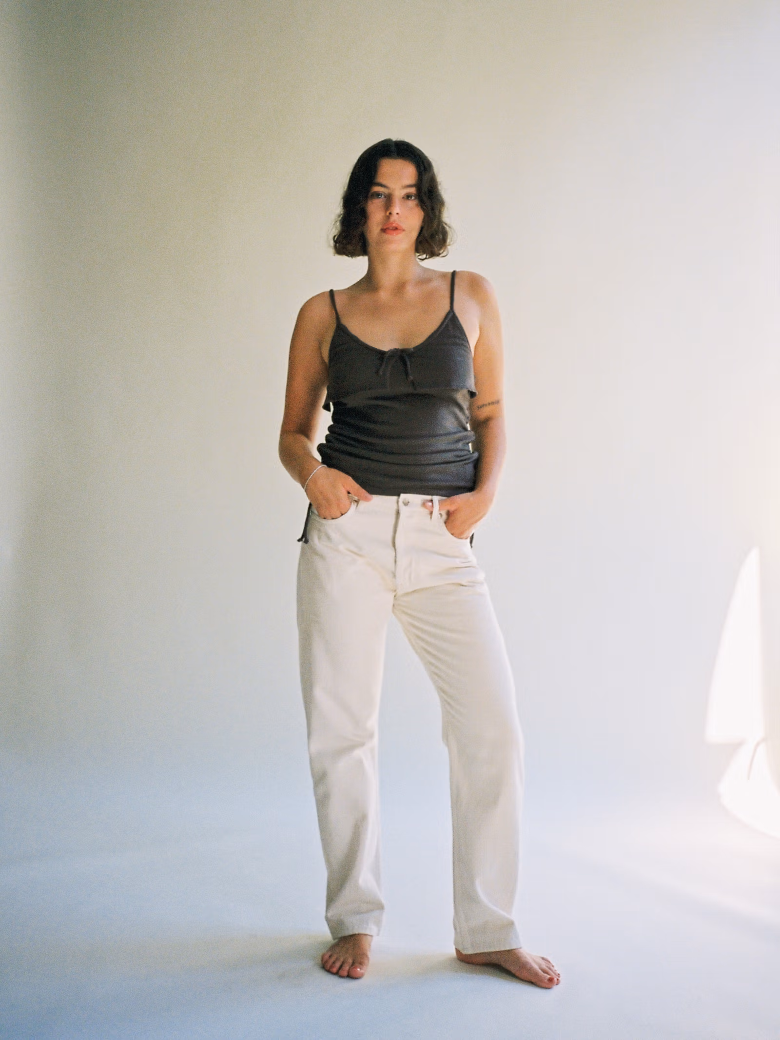 Relaxed Jeans Cream
