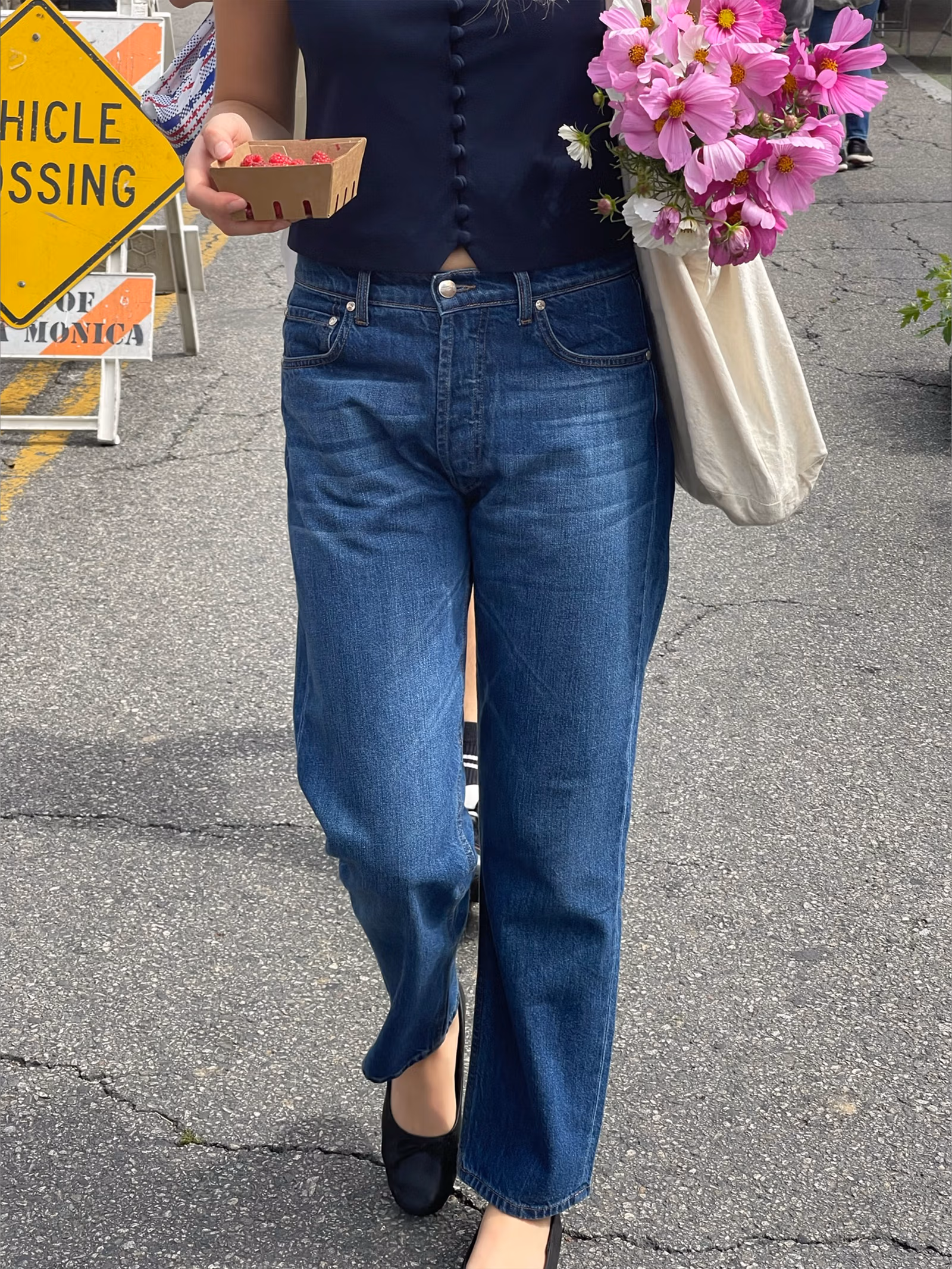Relaxed Jeans Dark Blue