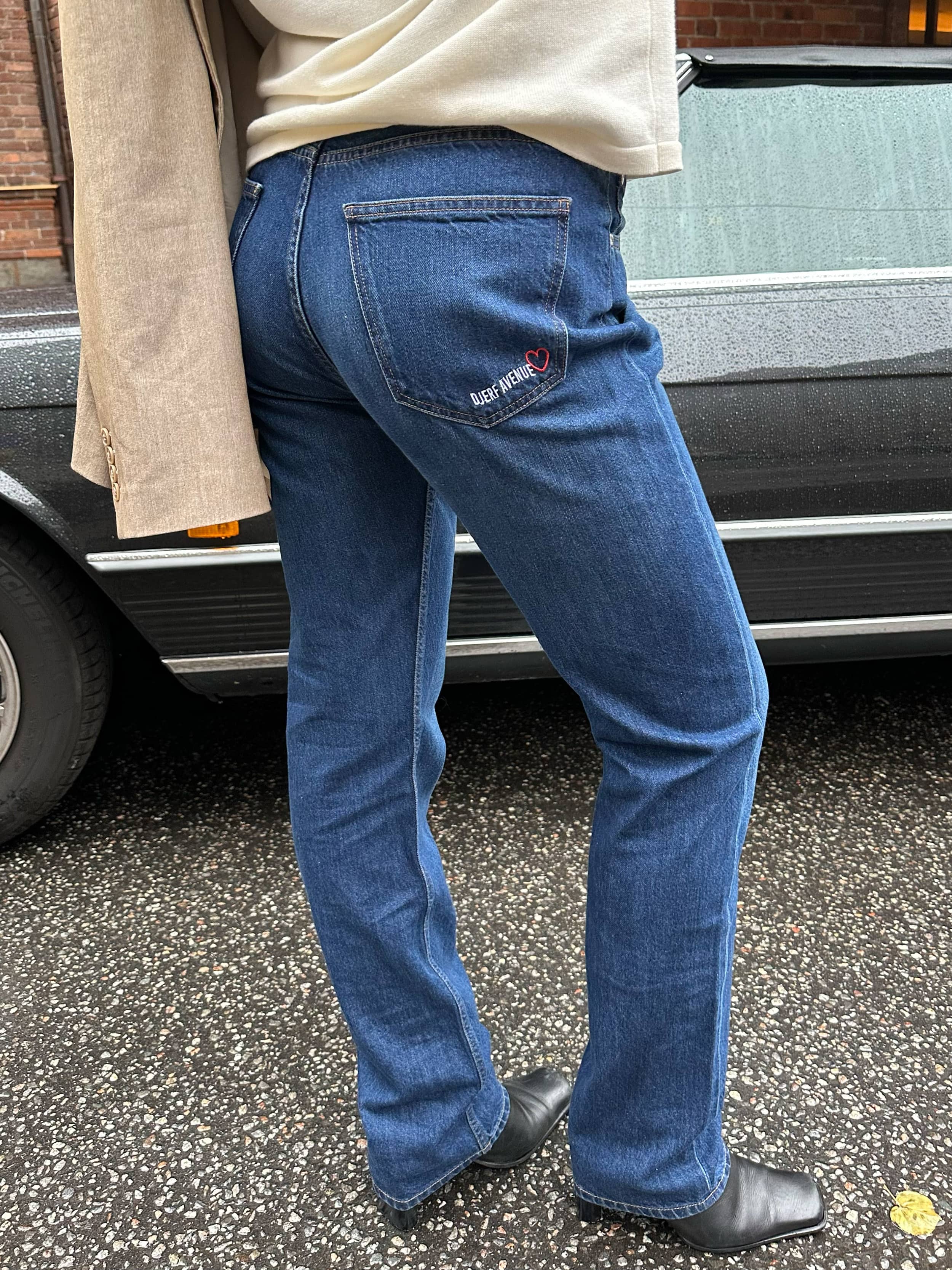 Relaxed Jeans Dark Blue - Tall - Dark blue | Djerf Avenue