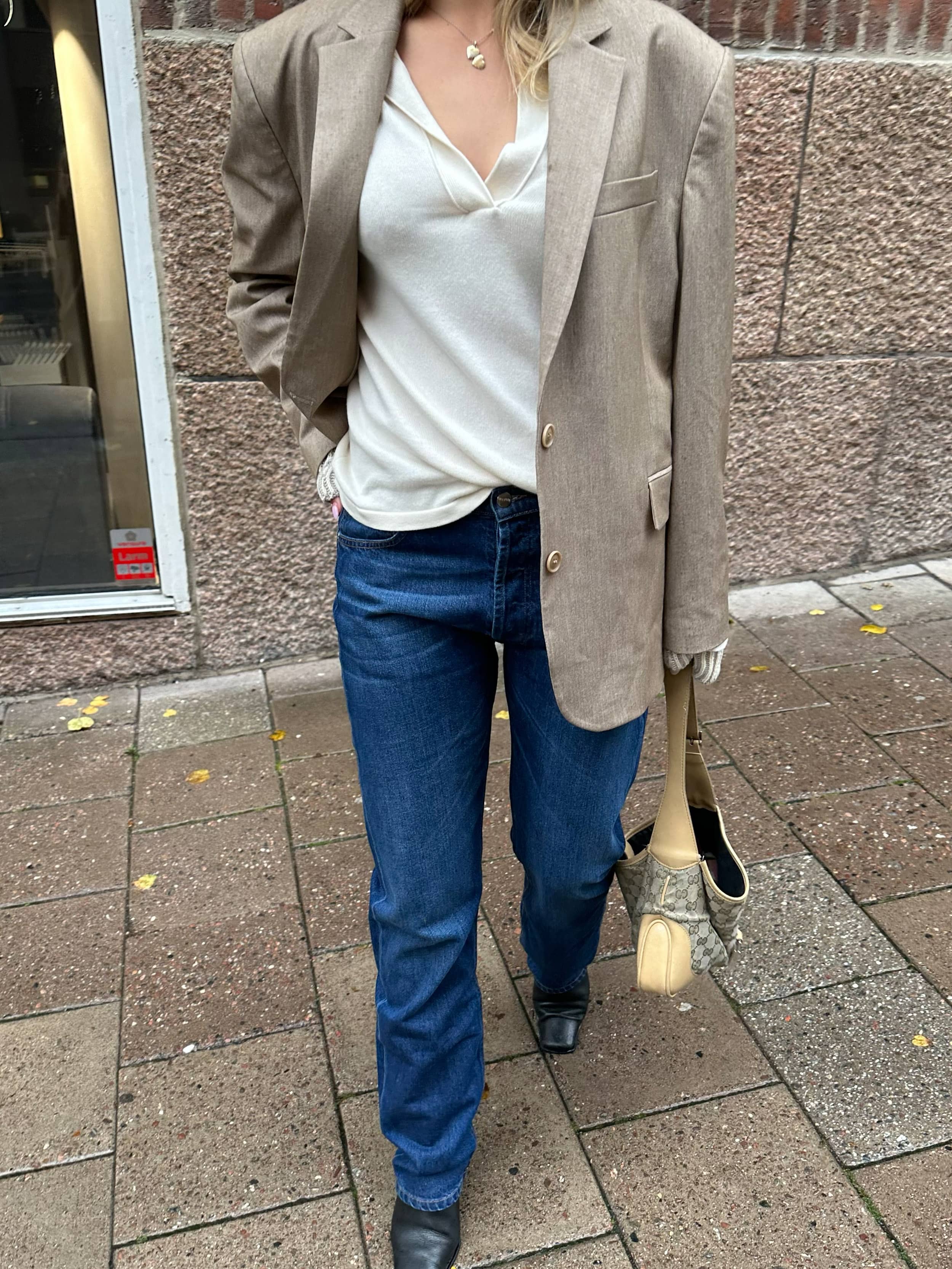 Relaxed Jeans Dark Blue - Tall - Dark blue | Djerf Avenue