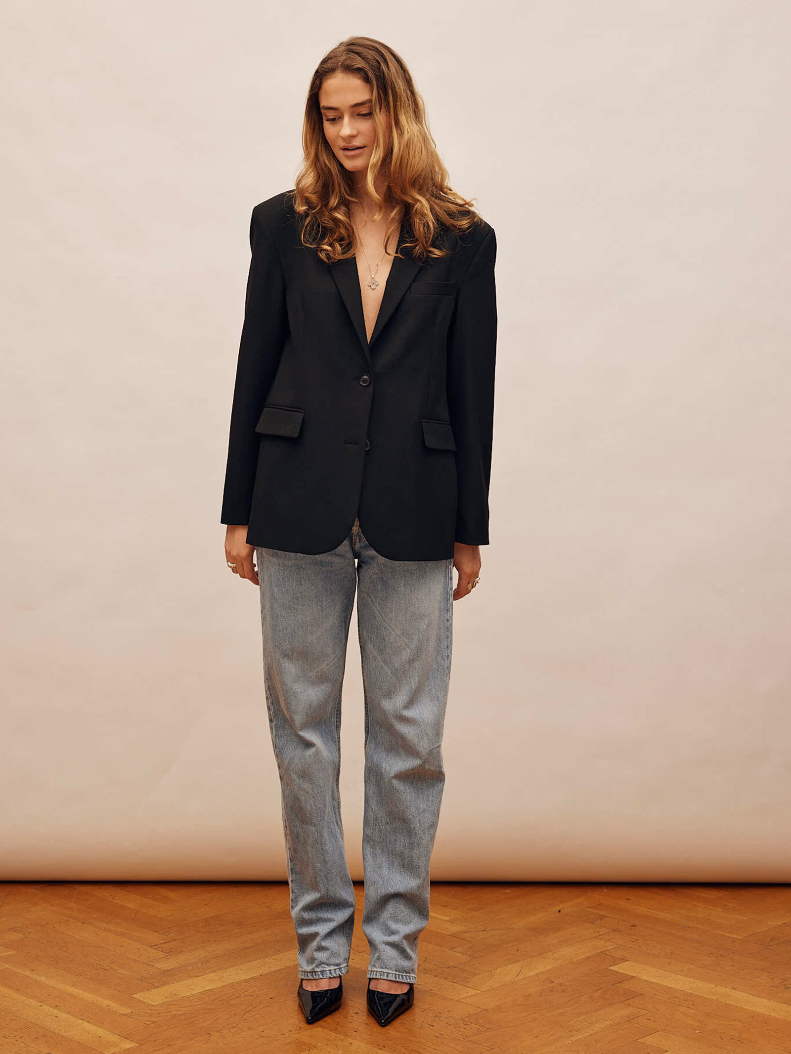 Relaxed Jeans Washed Blue - Tall