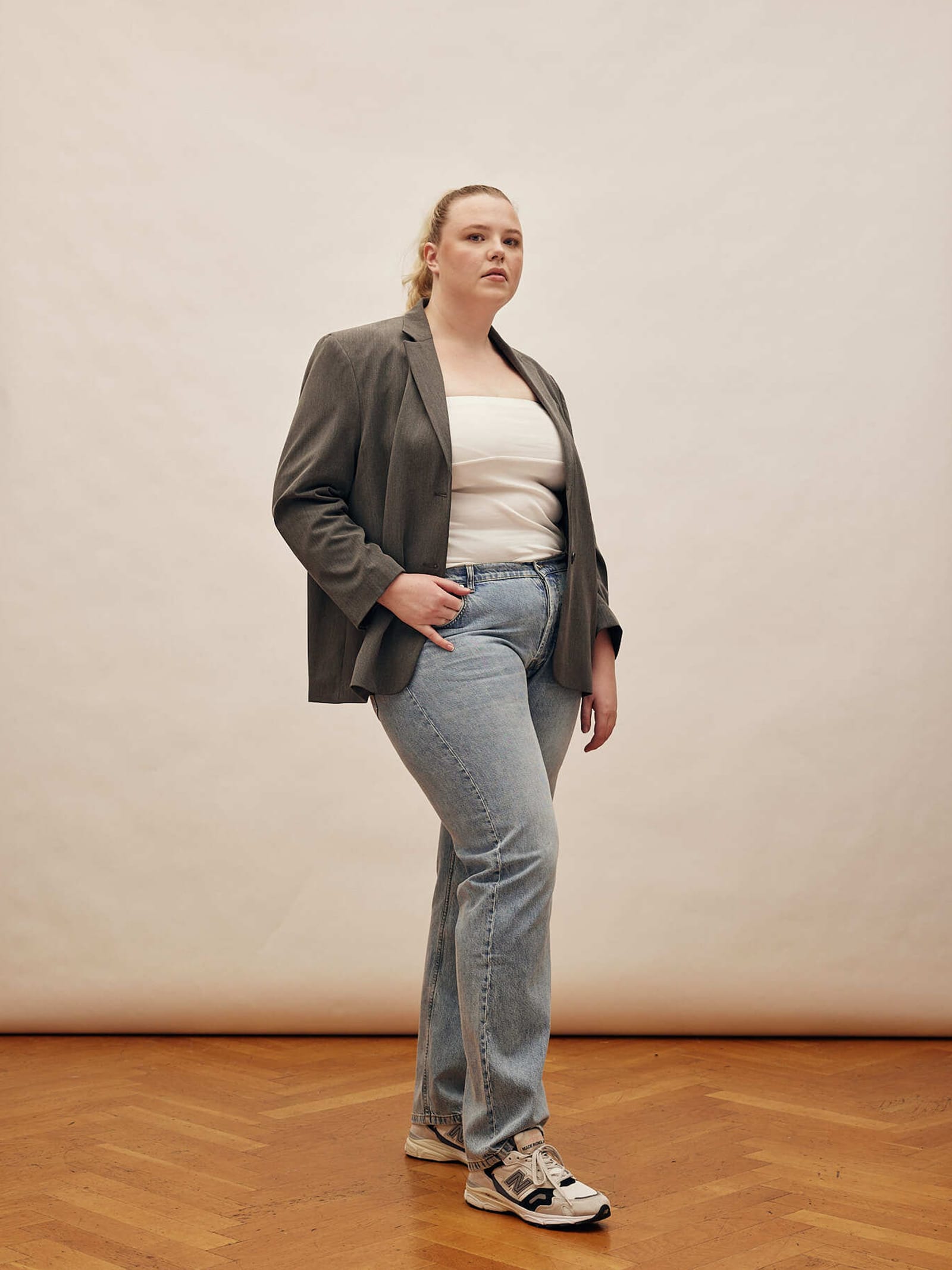 Relaxed Jeans Washed Blue - Tall