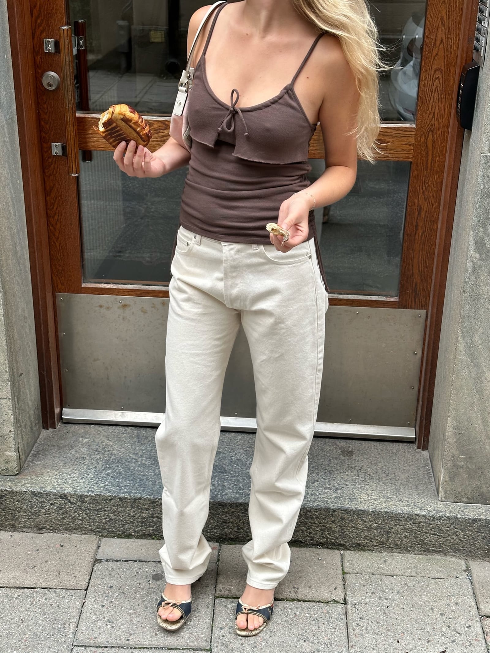 Relaxed Jeans Cream - Tall