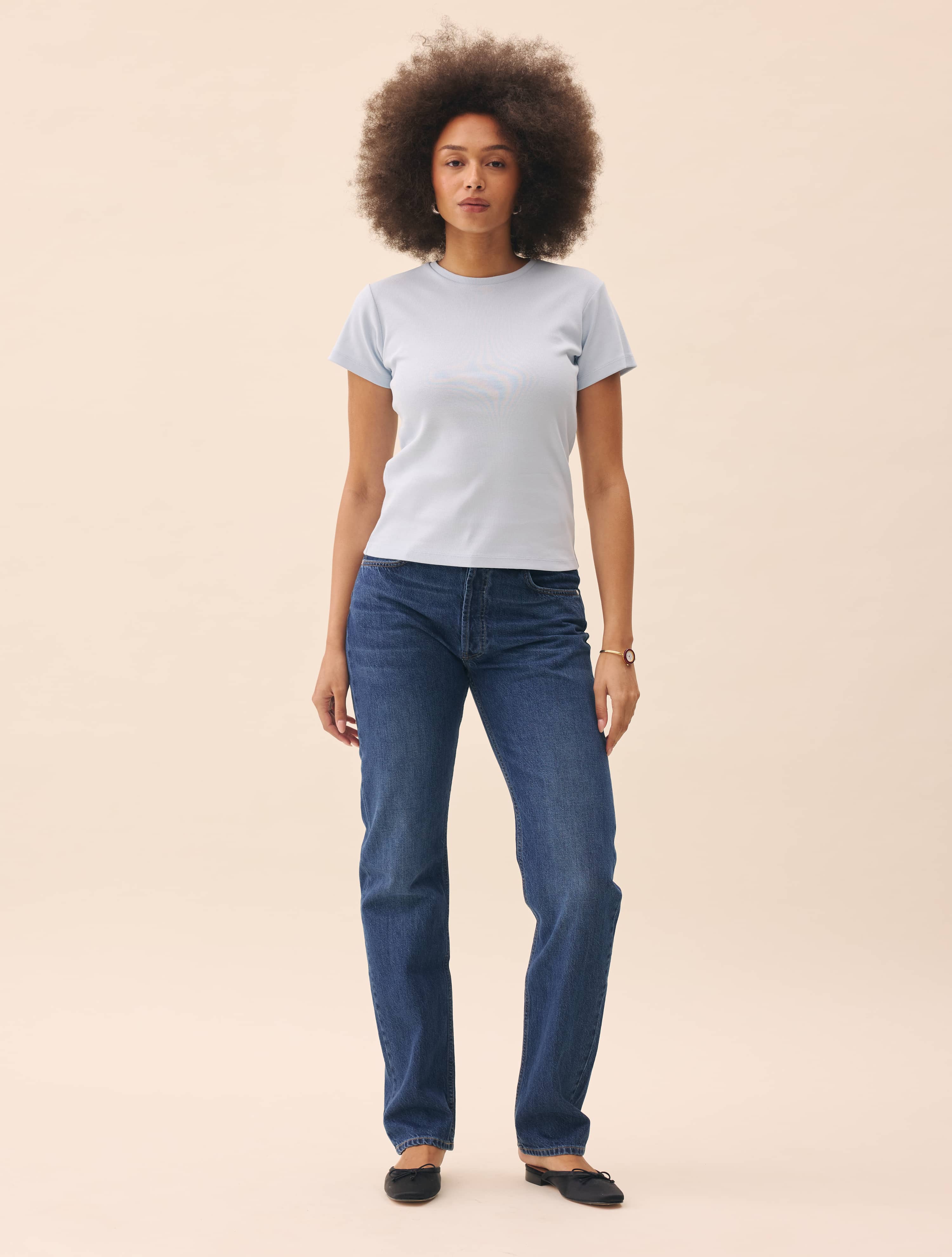 Relaxed Jeans Dark Blue - Tall - Dark blue | Djerf Avenue