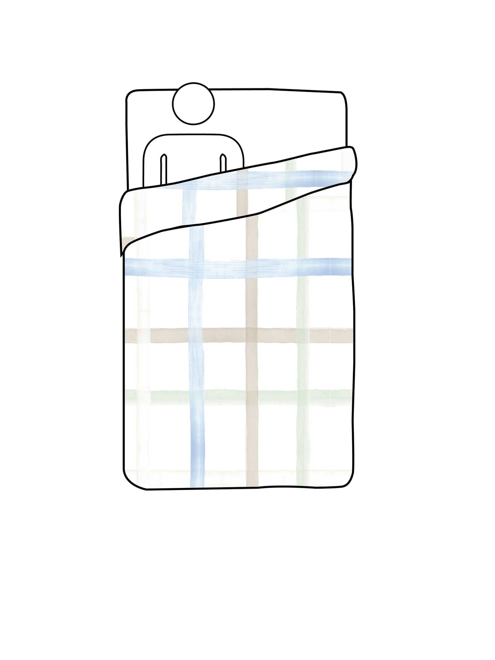 Duvet Cover Gingham - Single