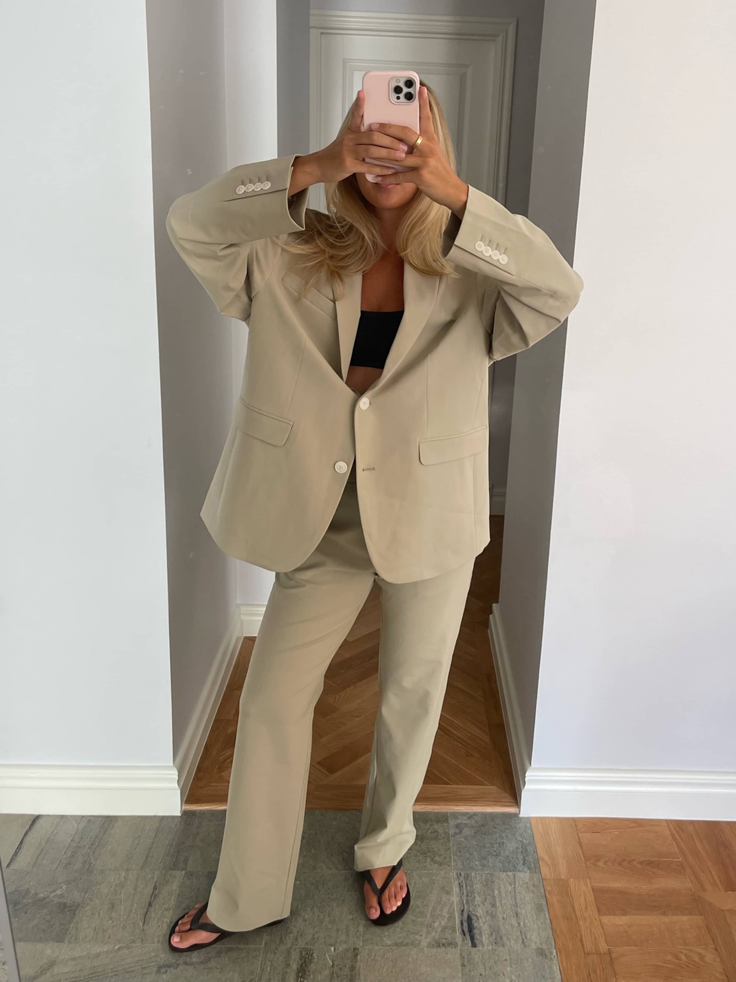 First Choice Pants Greige - Djerf Avenue | Djerf Avenue