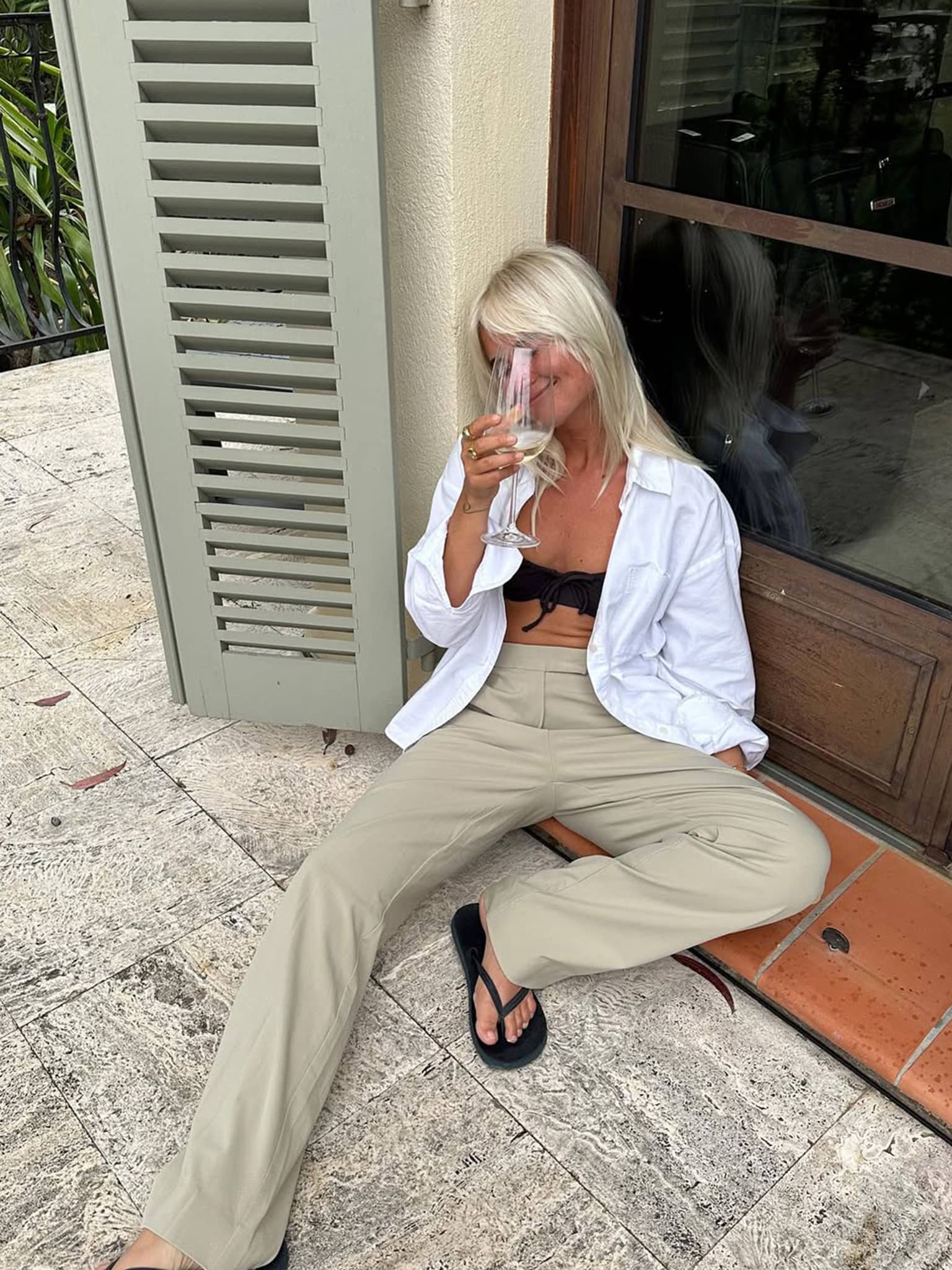 First Choice Pants Greige - Djerf Avenue | Djerf Avenue