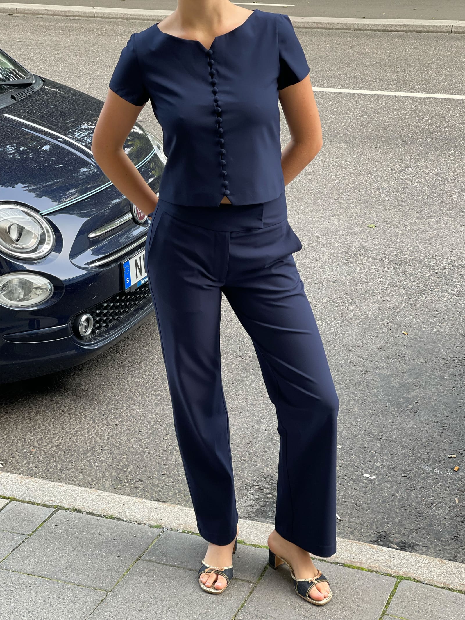 Day-to-day Pants Deep Blue