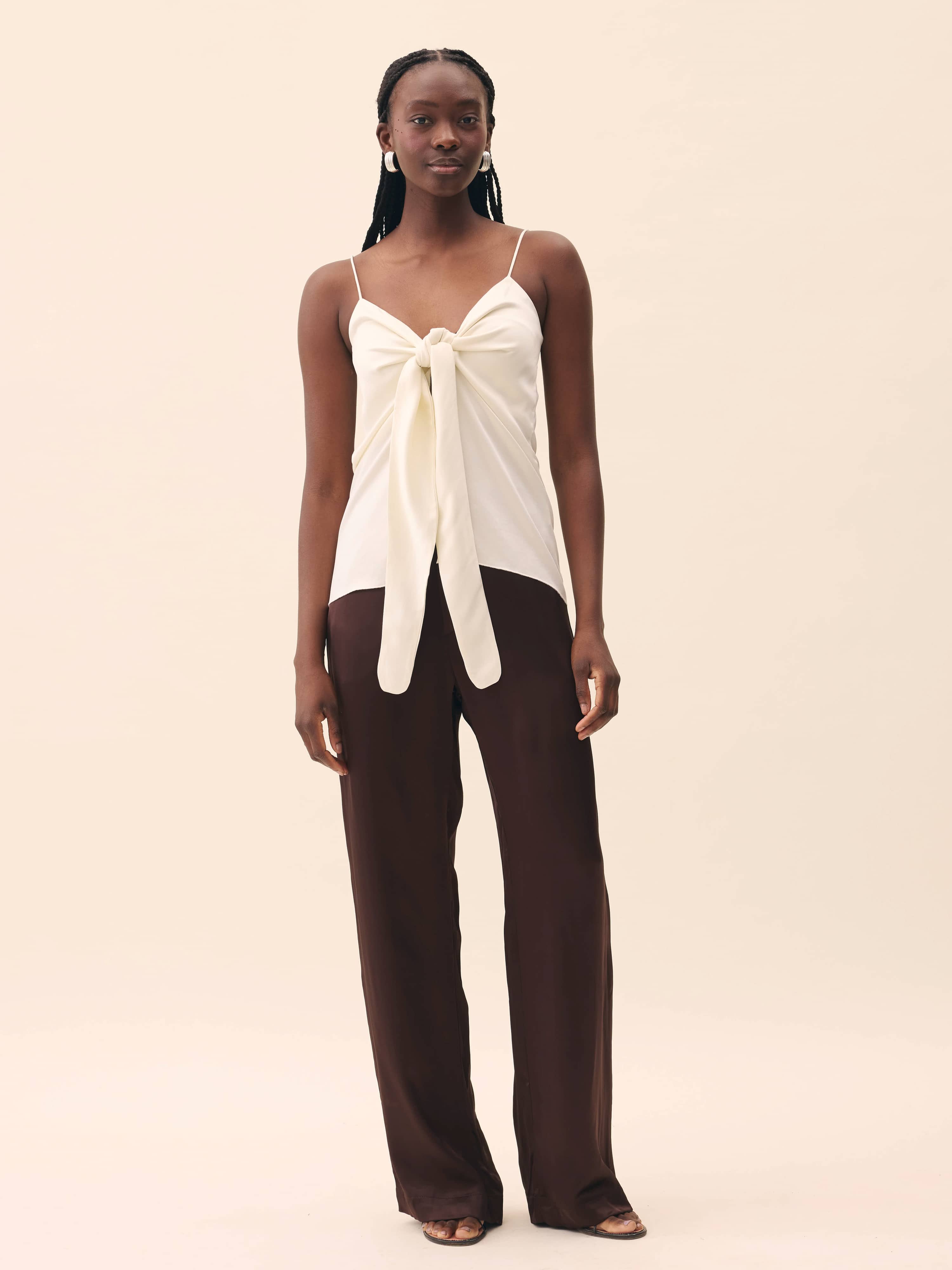 Tie Tank Top Cloud - Cloud | Djerf Avenue