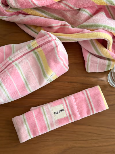 Terry Headband Gelato Stripe