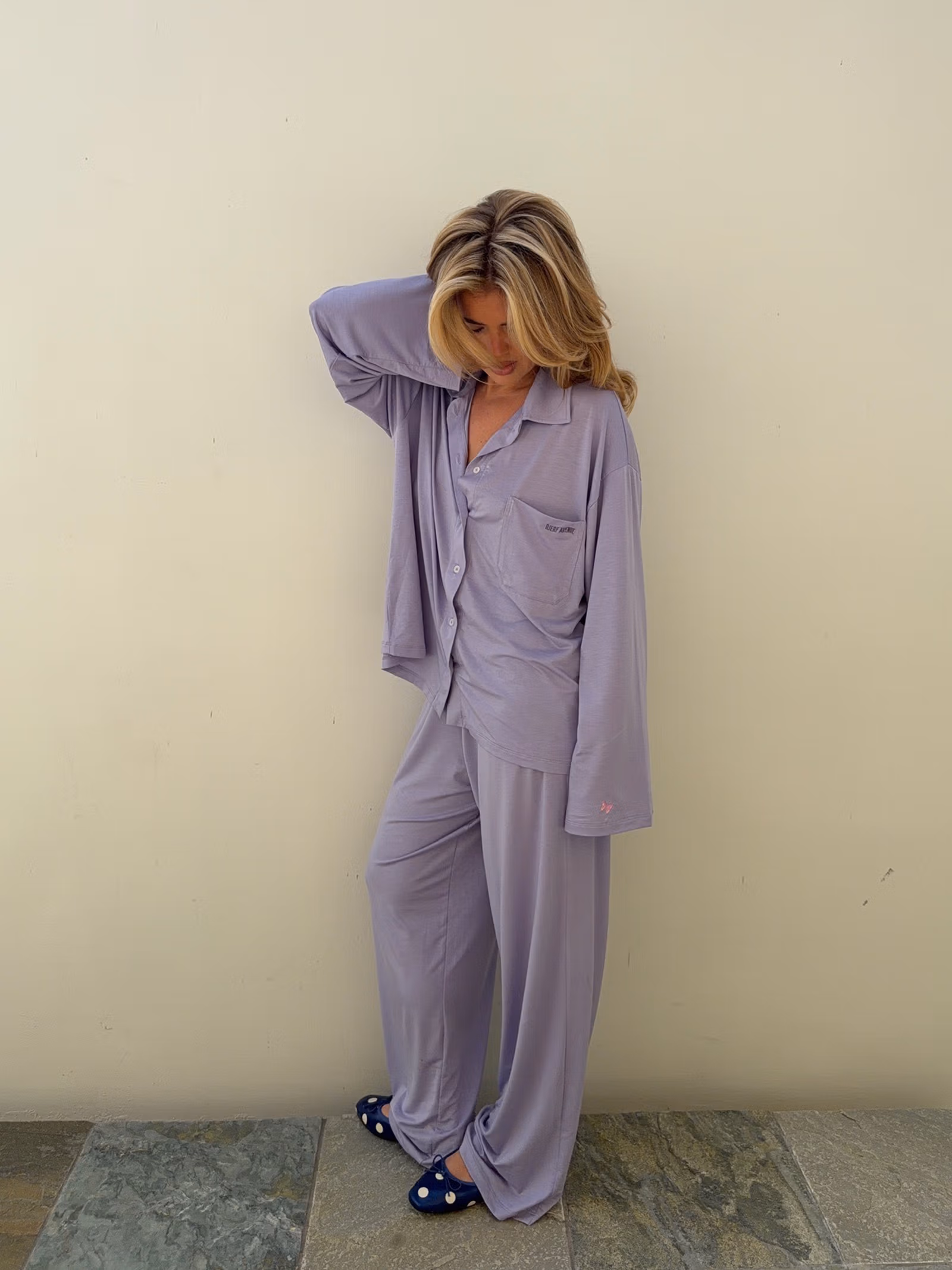 Go Slow Shirt Lilac - Lilac | Djerf Avenue