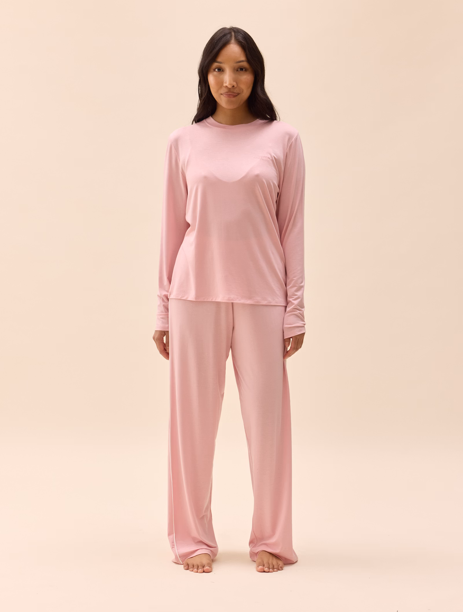 Go Slow Pants Pink/White