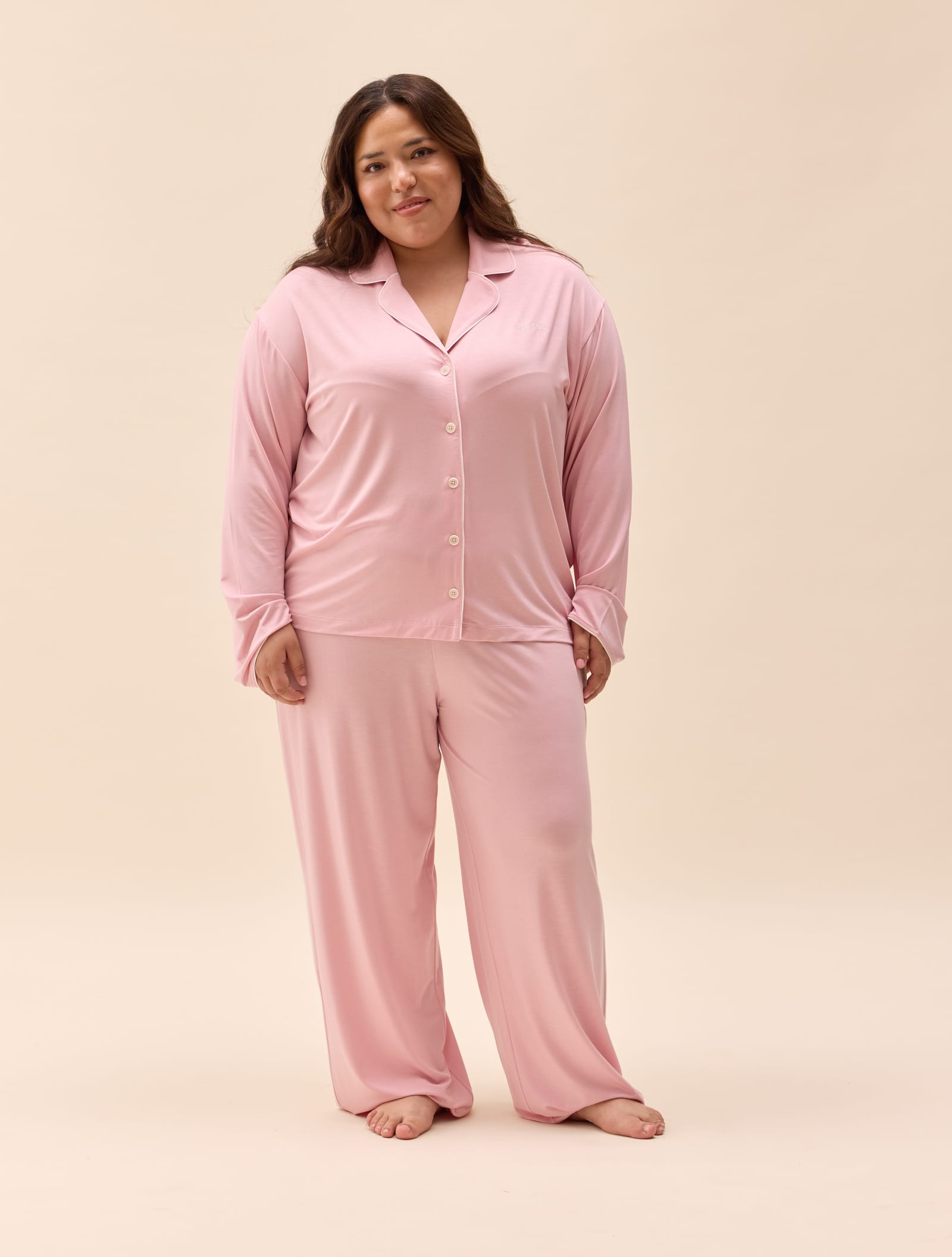 Go Slow Pants Pink/White