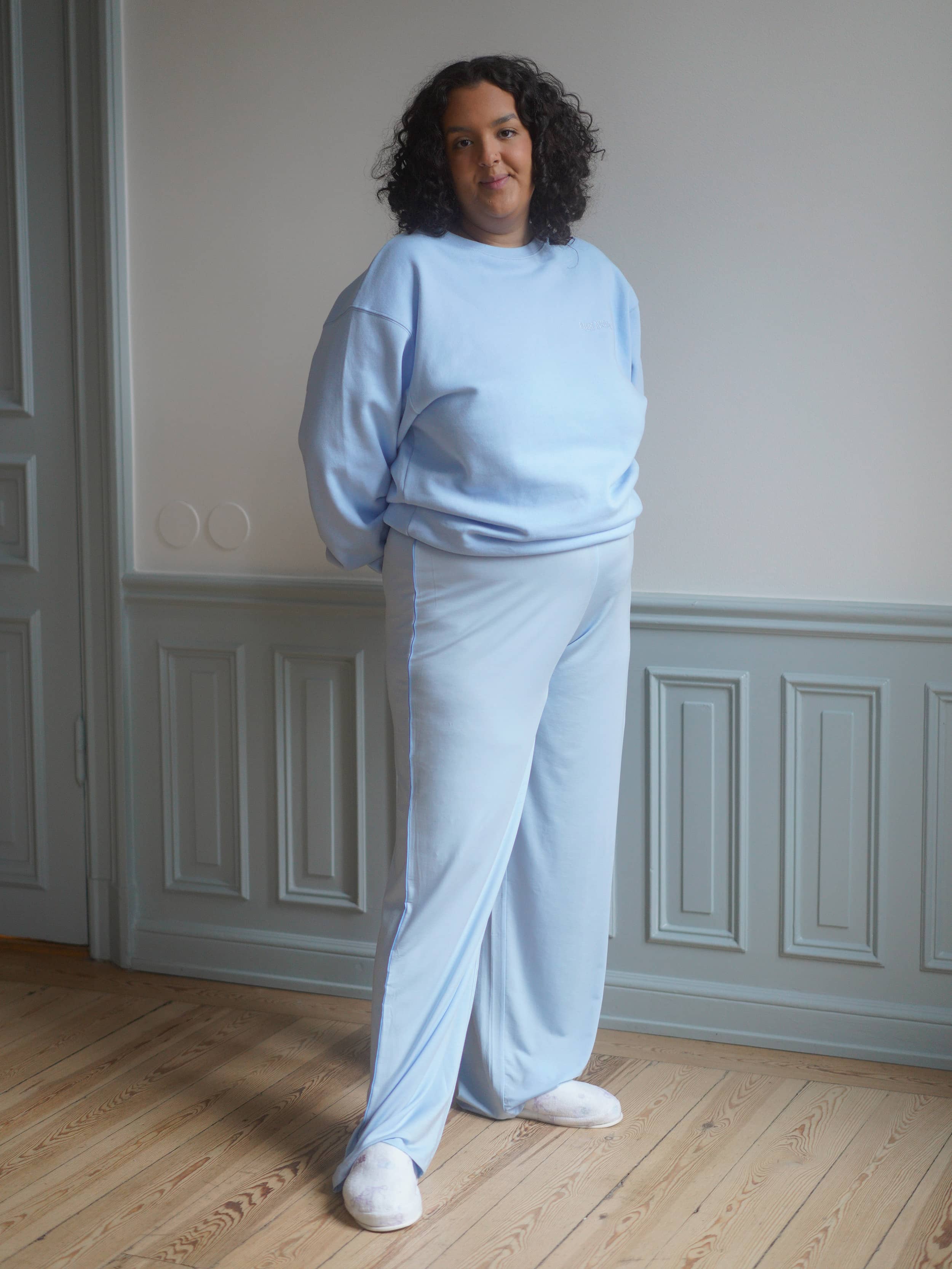 Go Slow Pants Blue - Blue | Djerf Avenue