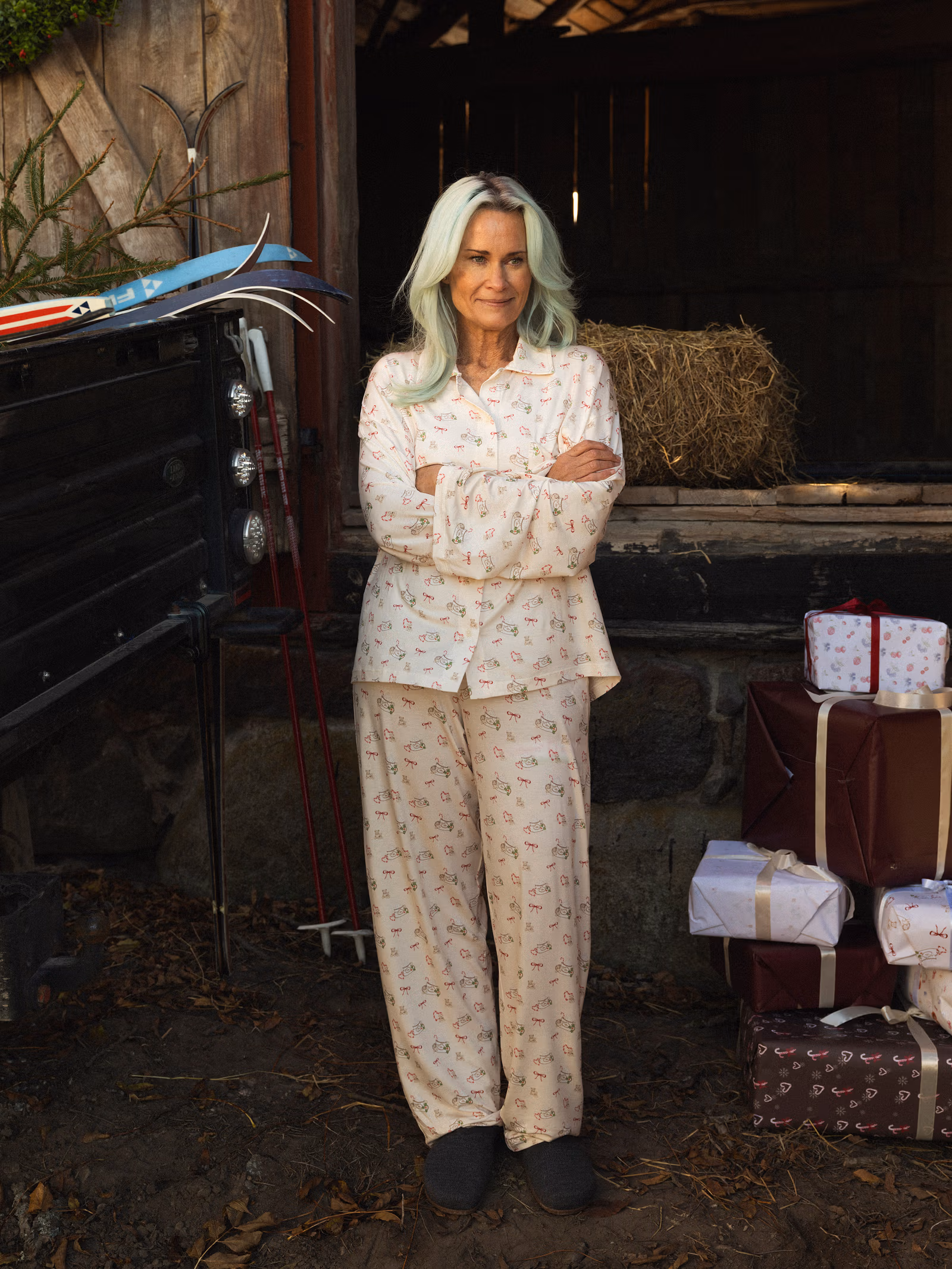 Go Slow Pants Holiday Bears