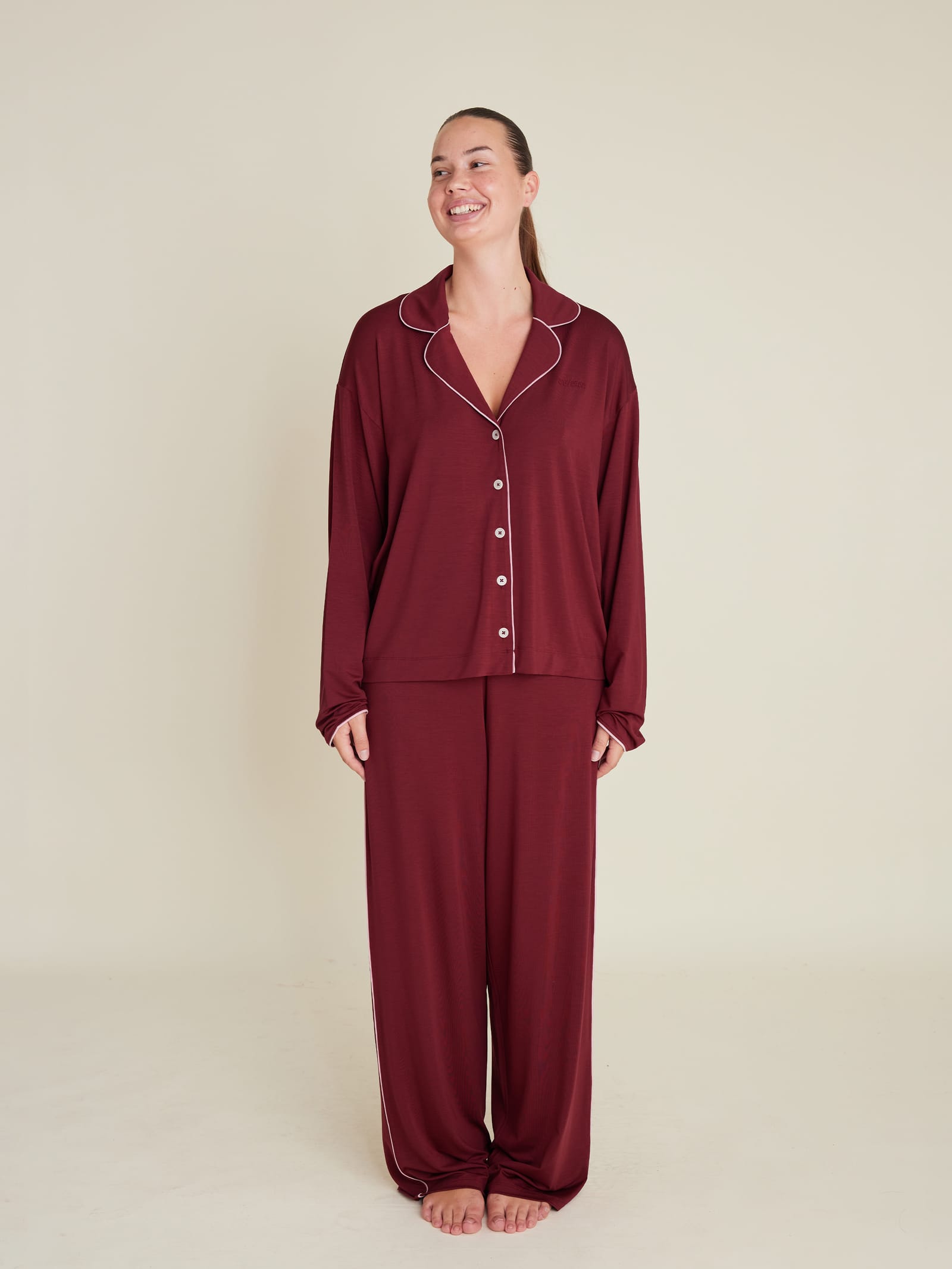 Go Slow Pants Burgundy