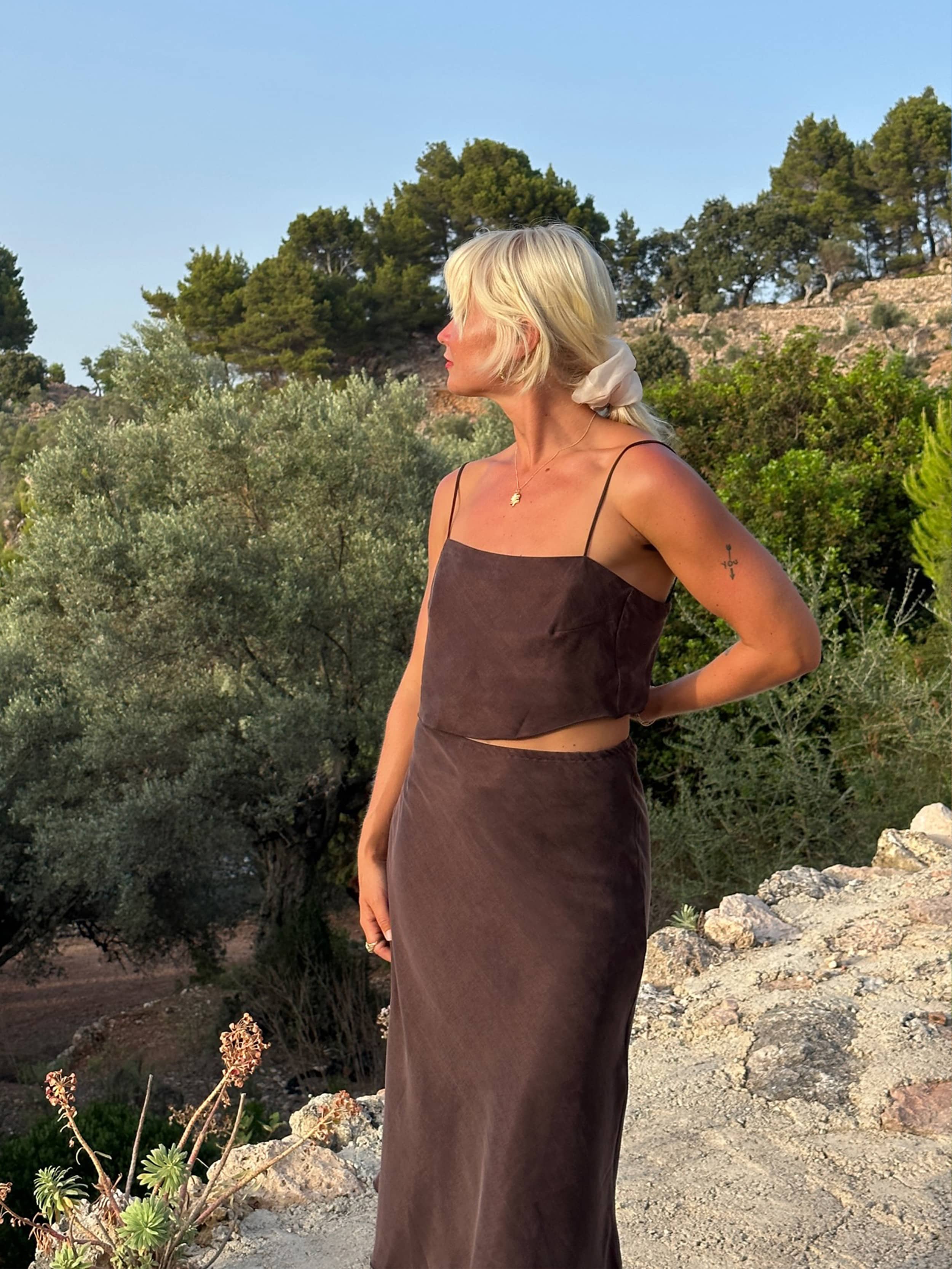 REMAKE Dream Set Midi Dark Mocha - Dark mocha | Djerf Avenue