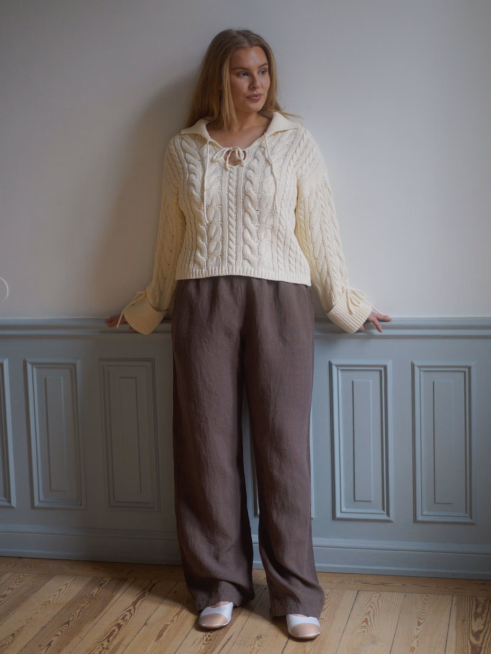 Linen Pants Brown