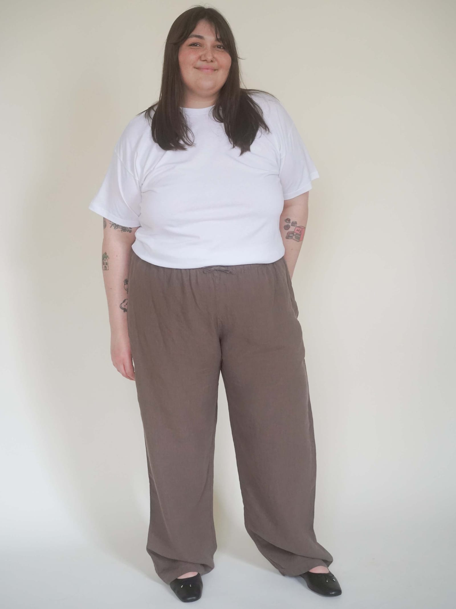Linen Pants Brown