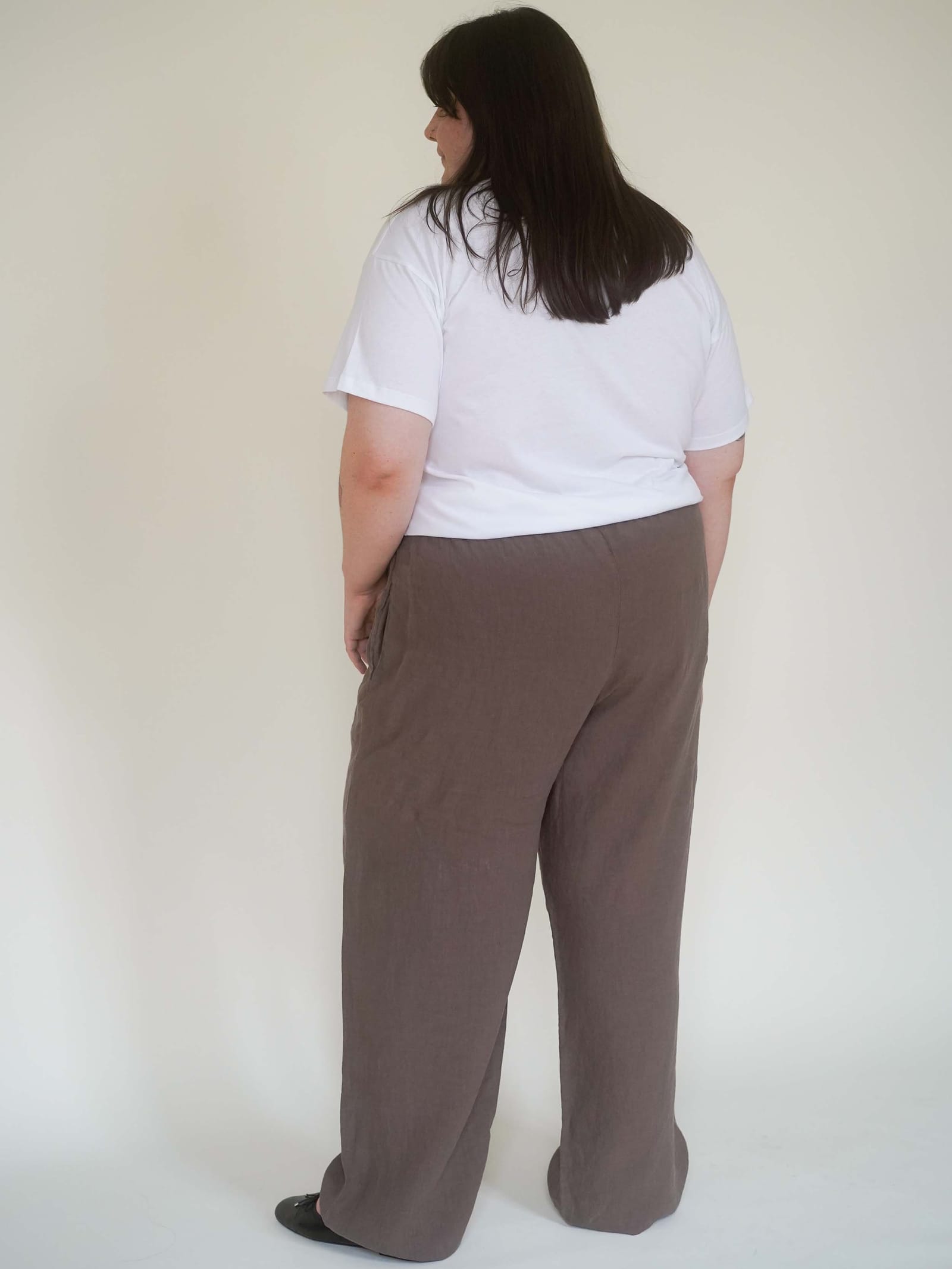 Linen Pants Brown