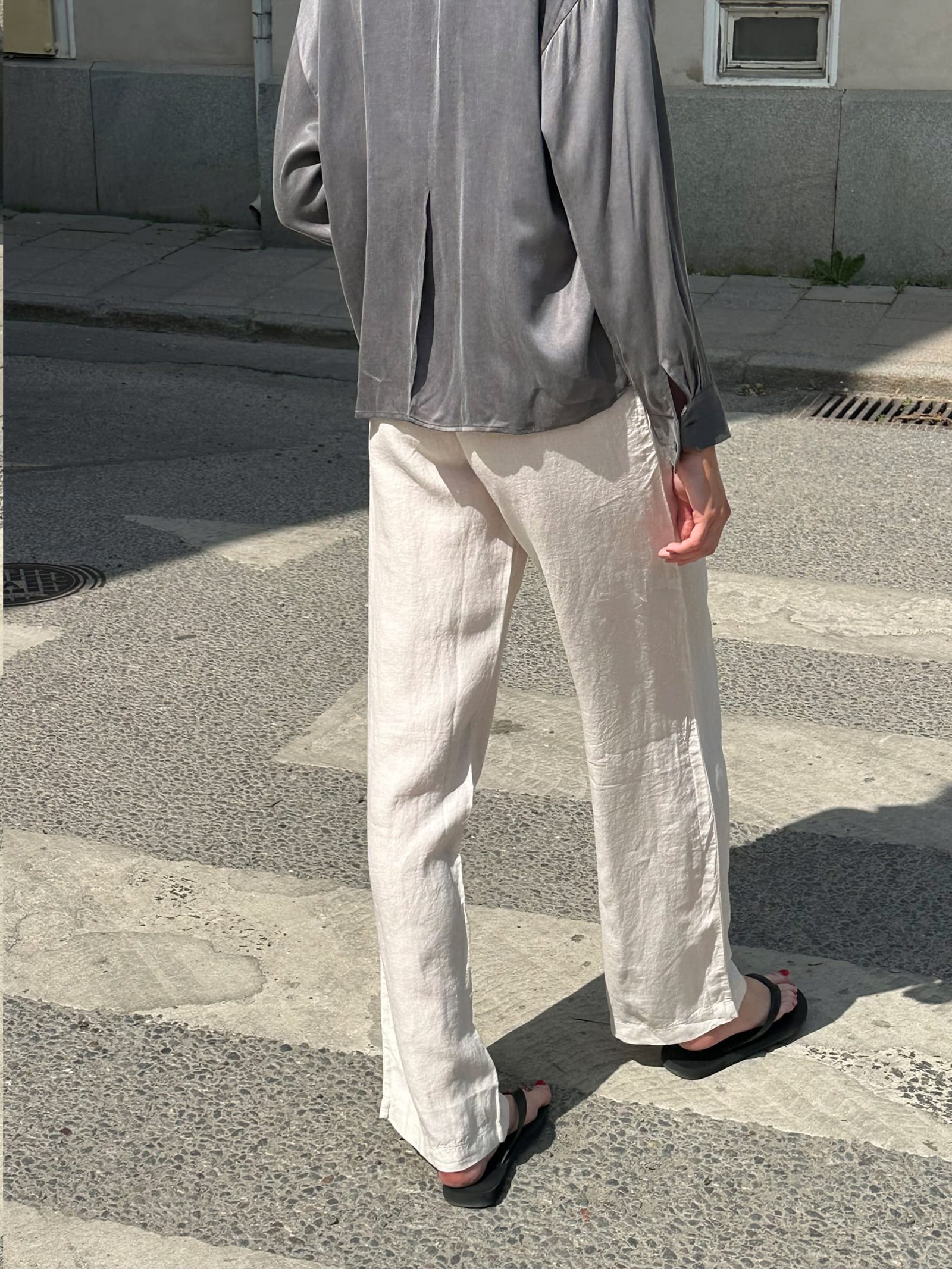 Linen Pants Cream - Tall
