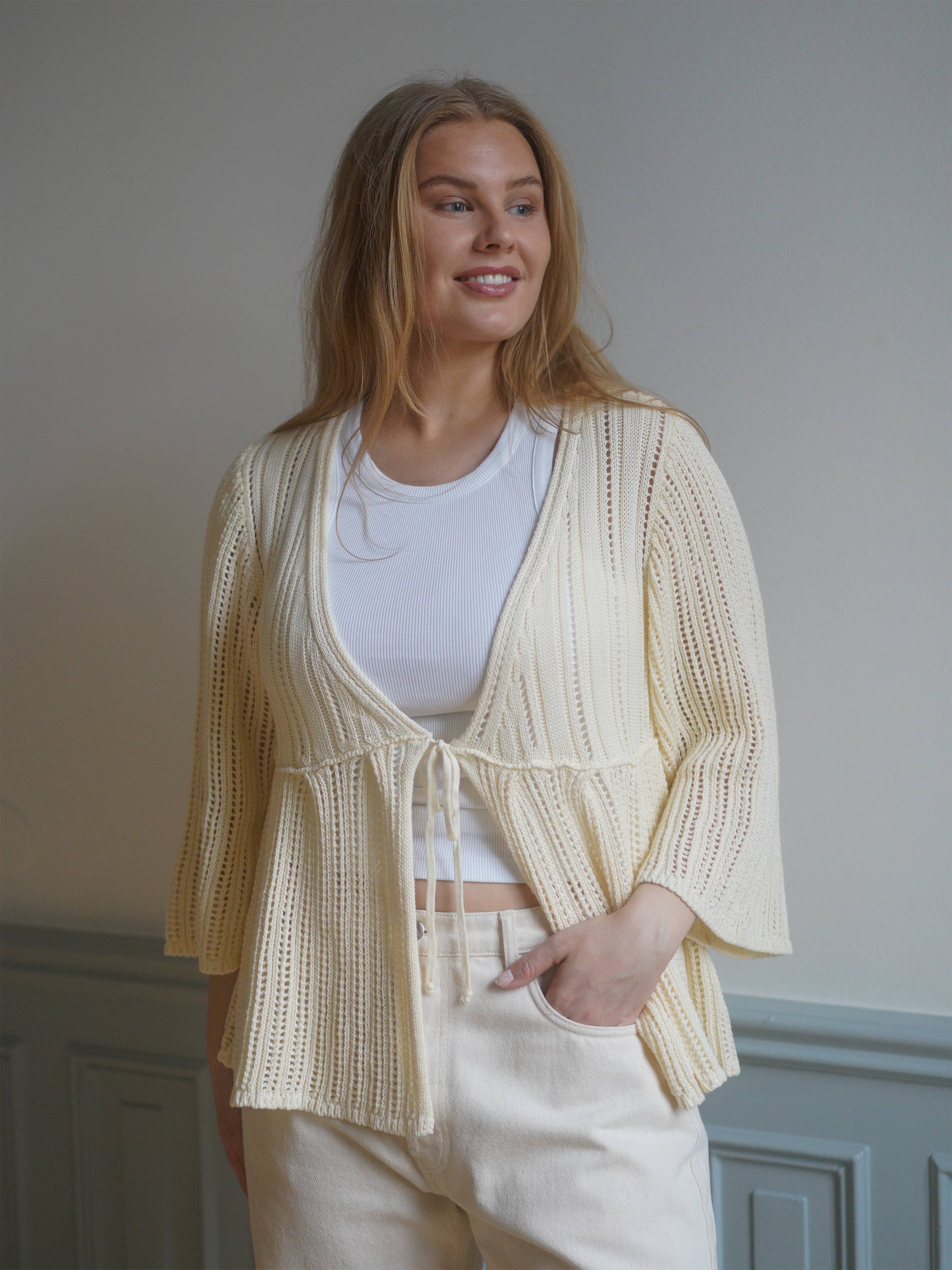 Sorella Top Cream - Beige | Djerf Avenue