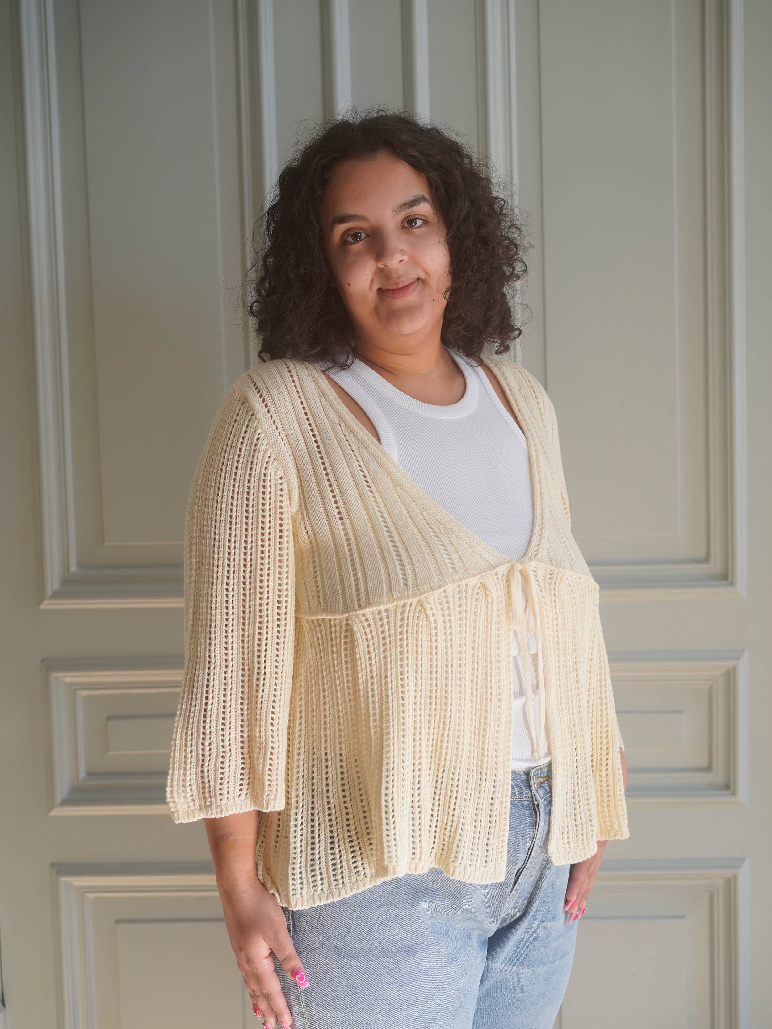 Sorella Top Cream - Beige | Djerf Avenue