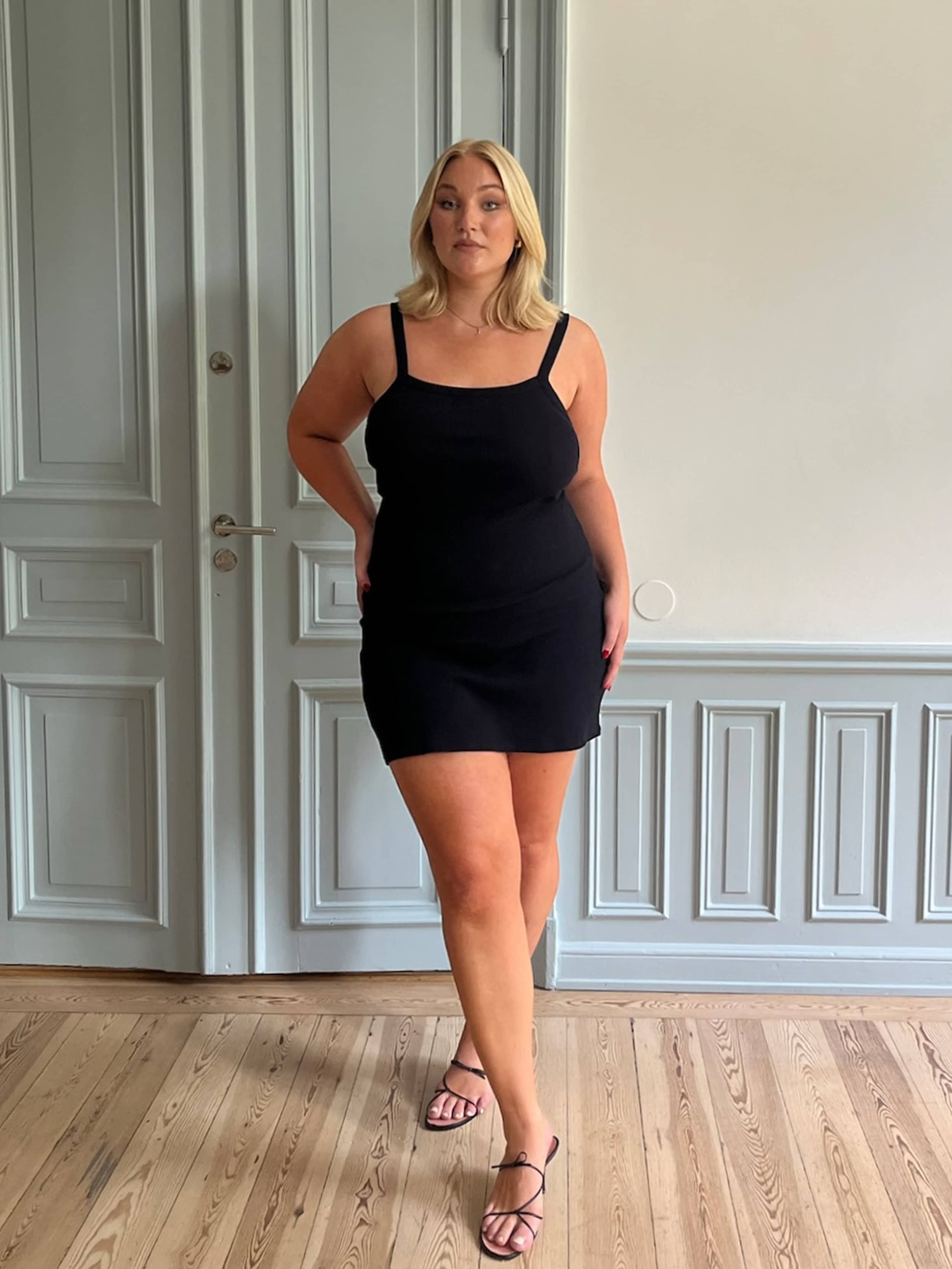 Daily Tank Dress Ribbed Black - Black | Djerf Avenue
