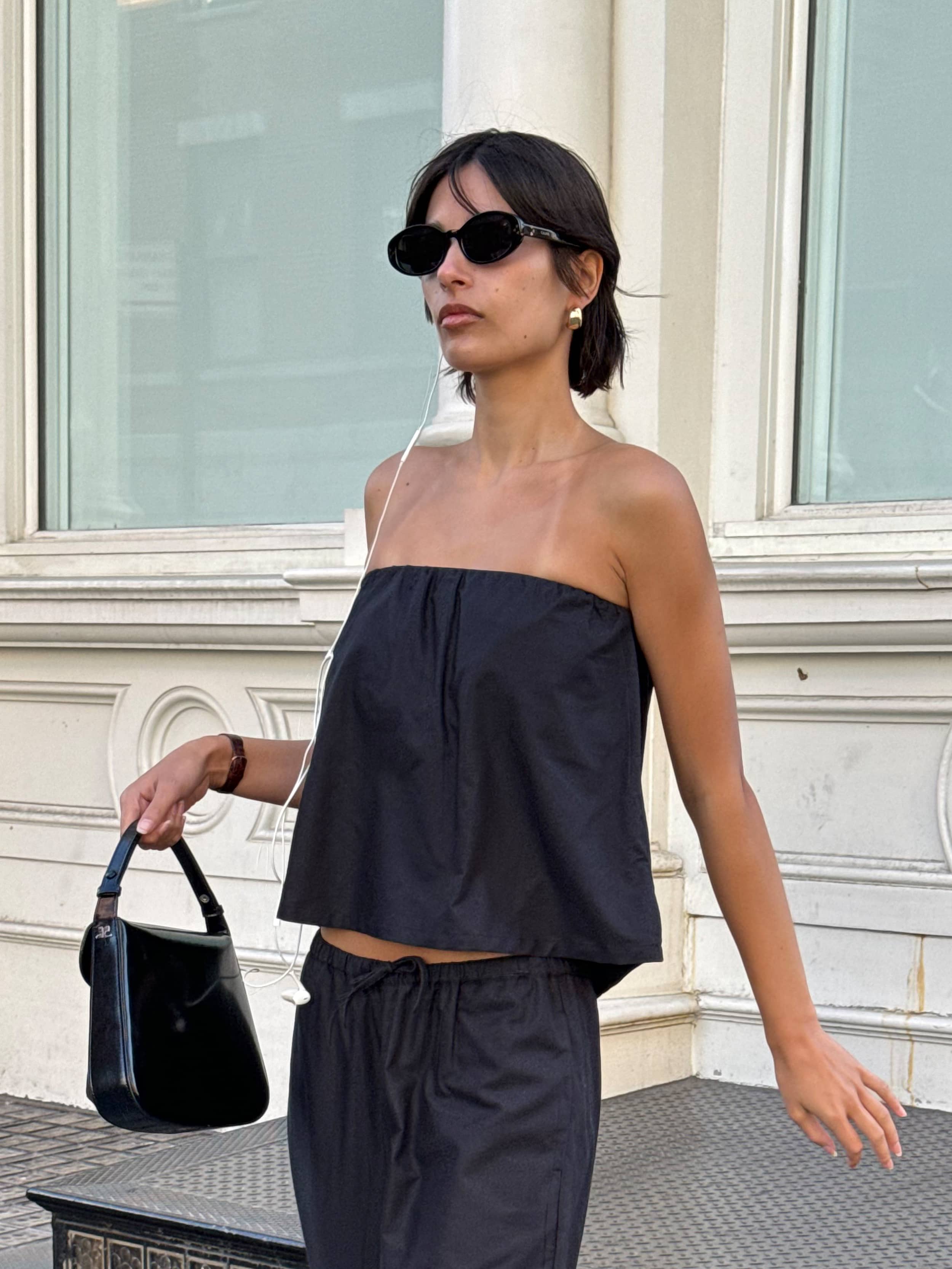 Breezy Tube Top Black - Black | Djerf Avenue