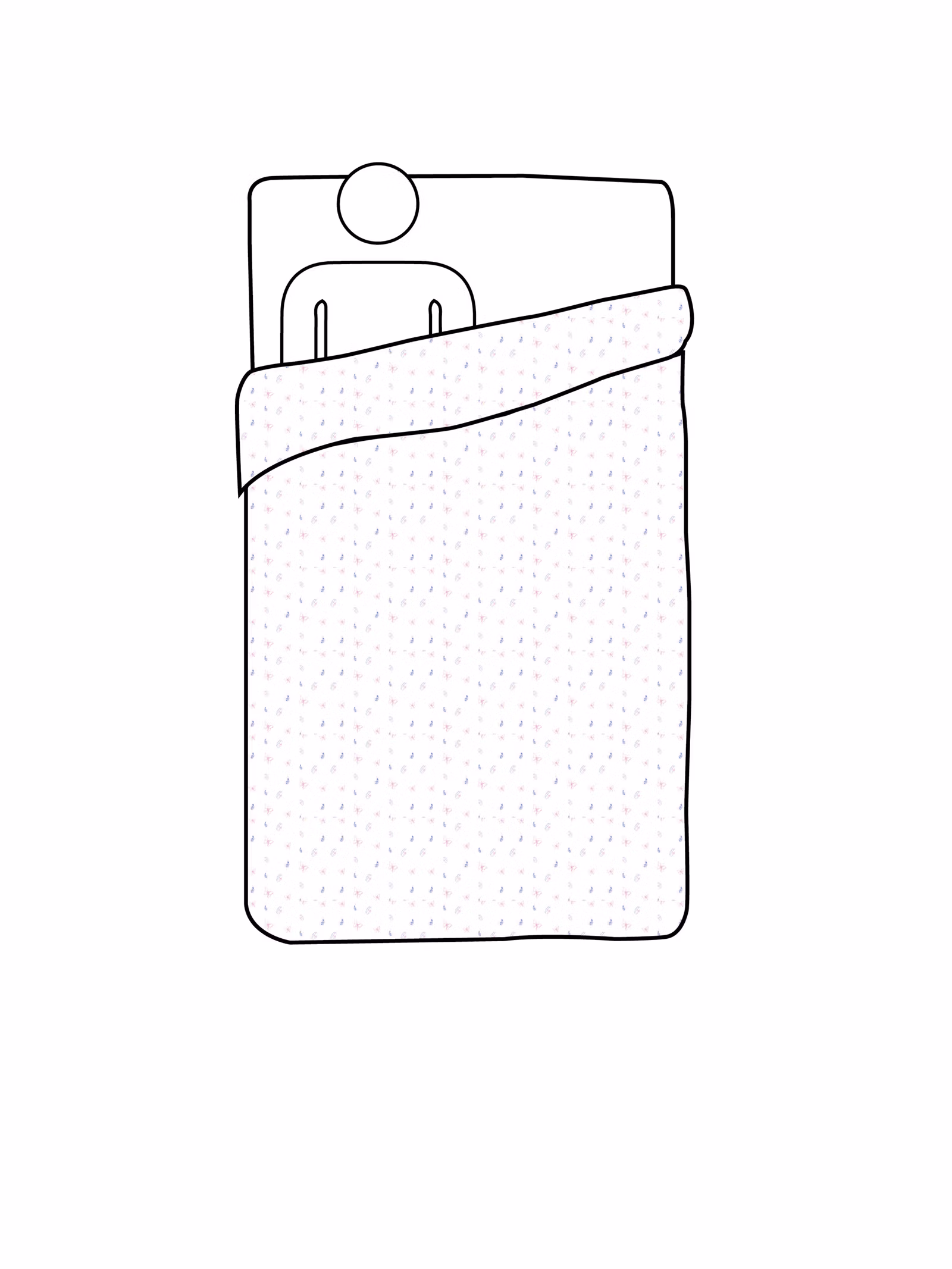 Muslin Duvet Cover Butterfly - Single