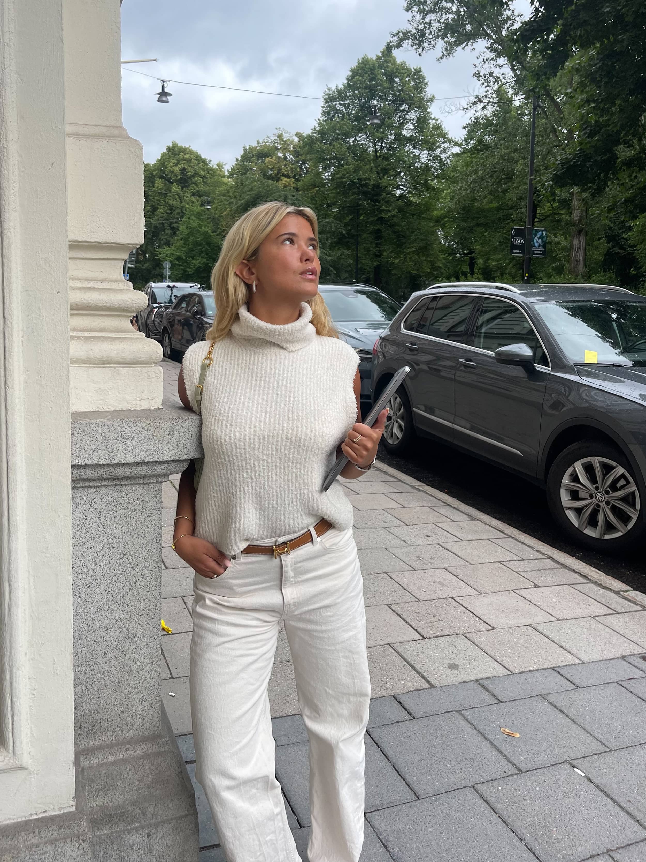 Turtleneck Top Cream - Cream | Djerf Avenue