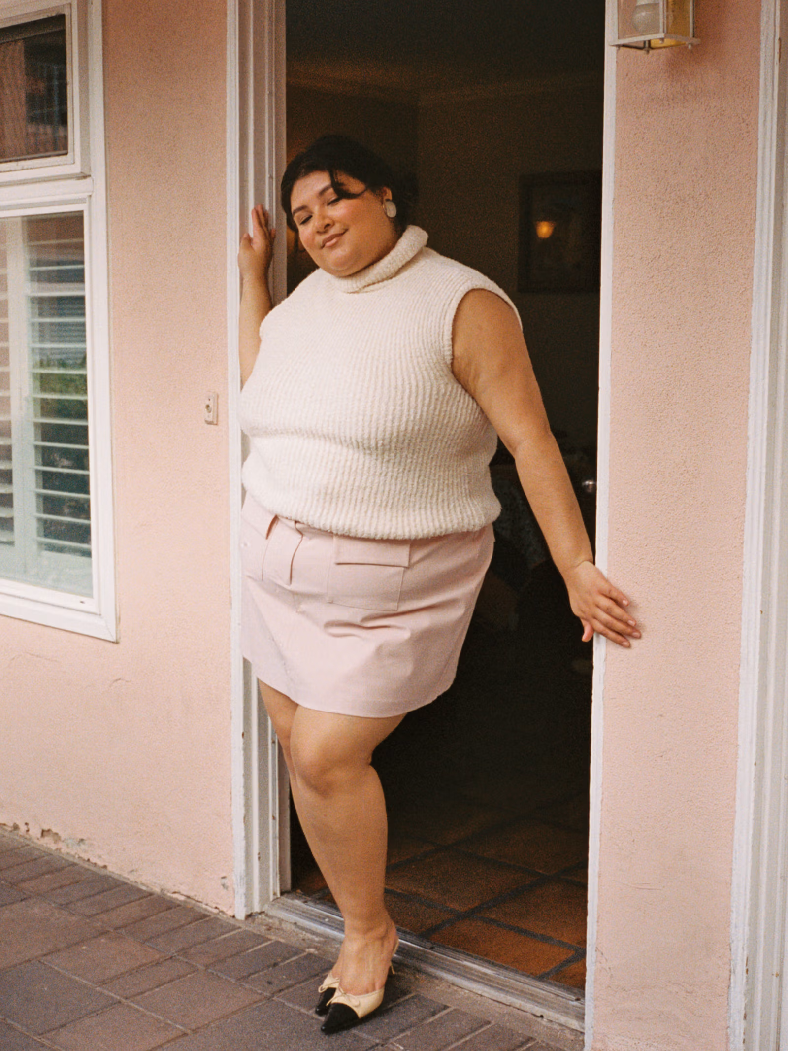 Turtleneck Top Cream